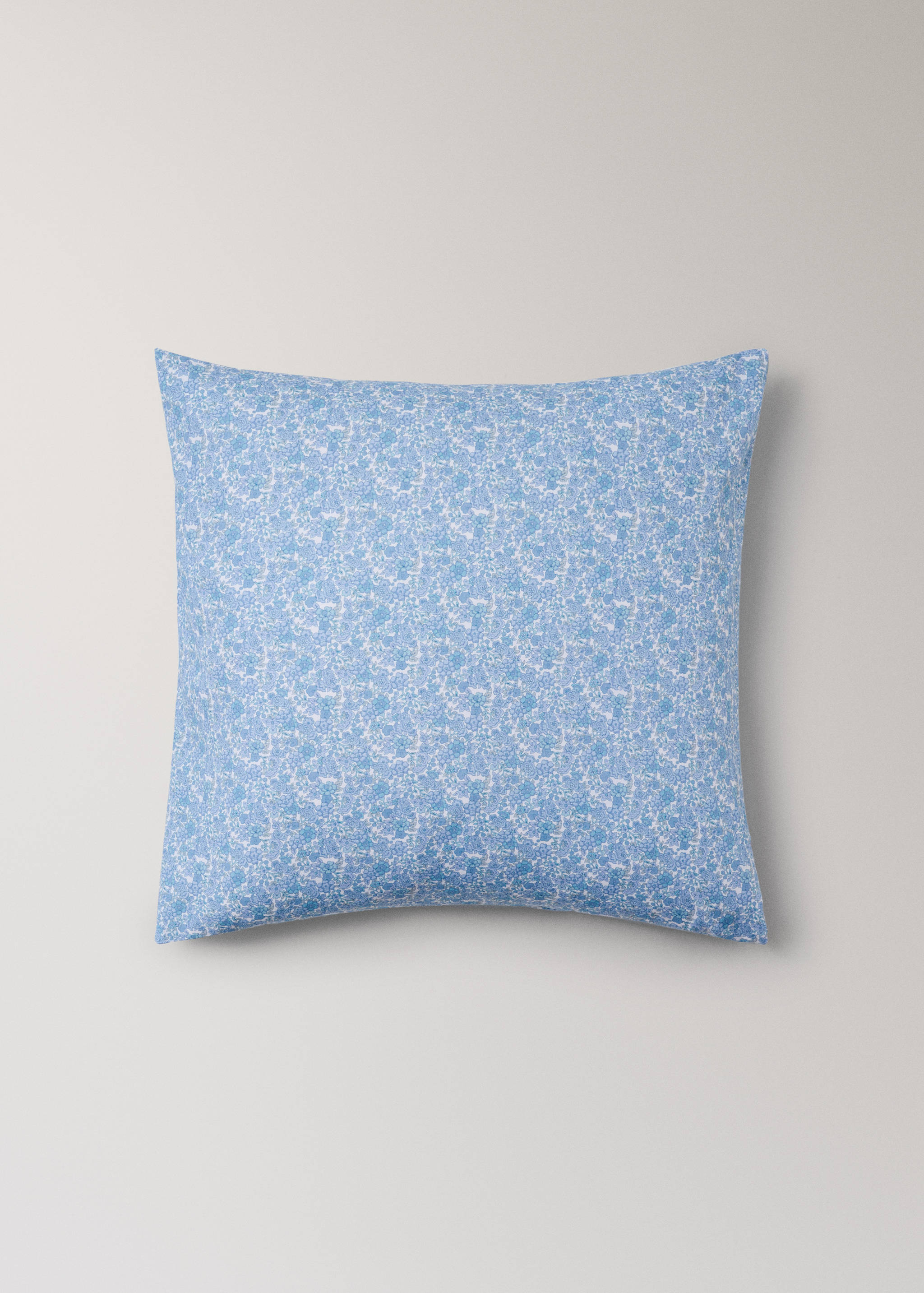 Children's floral percale pillowcase 60x60 cm - Article without model