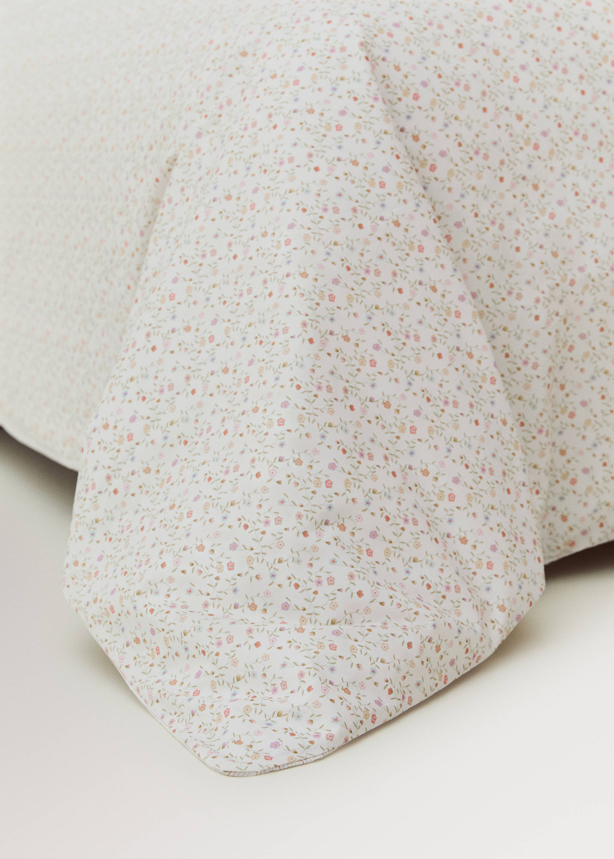 Children's reversible duvet cover stripes flowers Bed 135/140 cm - Details of the article 7