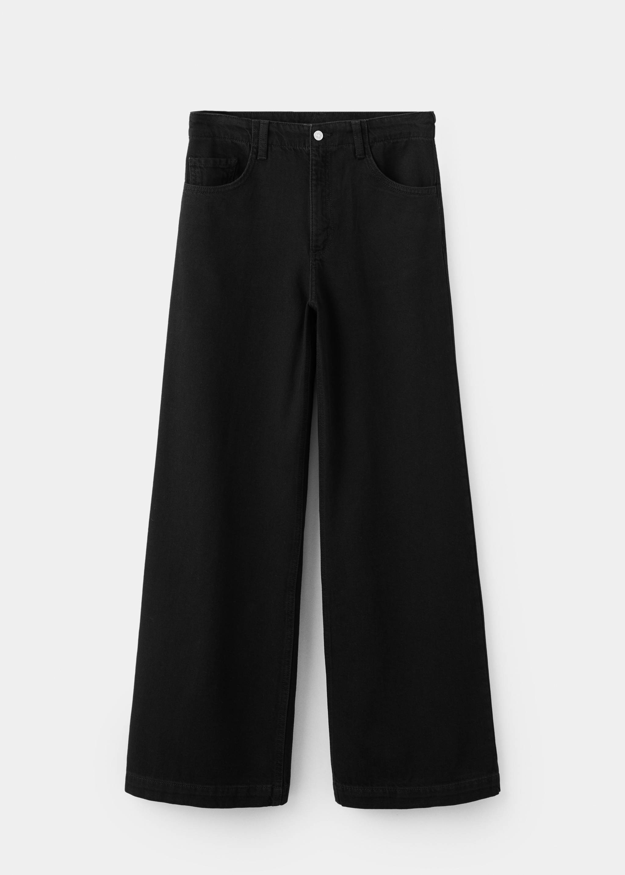 Wide leg mid-rise jeans - Article without model