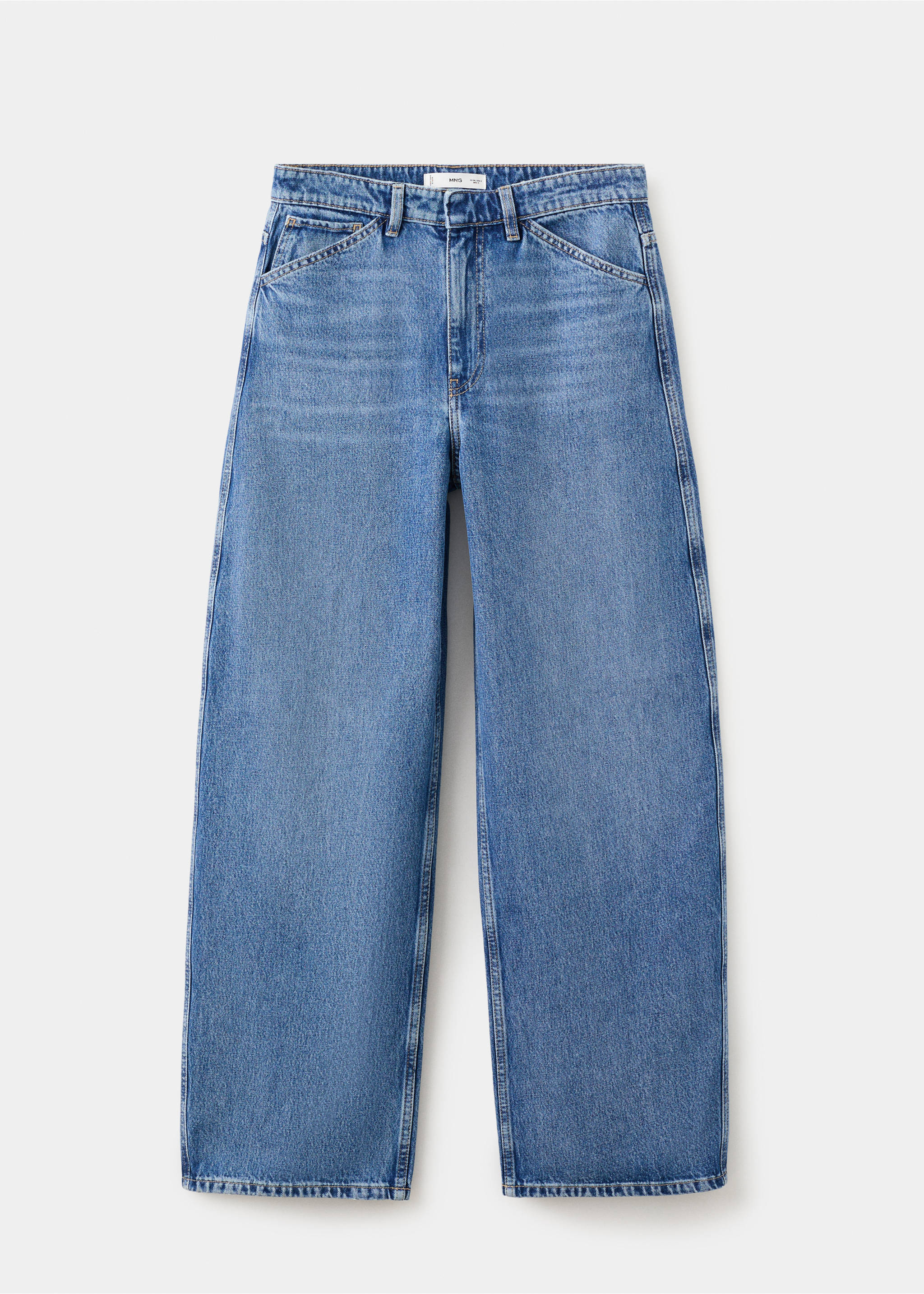 Mid-rise balloon jeans - Article without model, Medium Blue. Ref: 27014077-00.