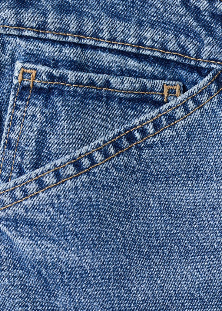 Mid-rise balloon jeans — Medium Blue