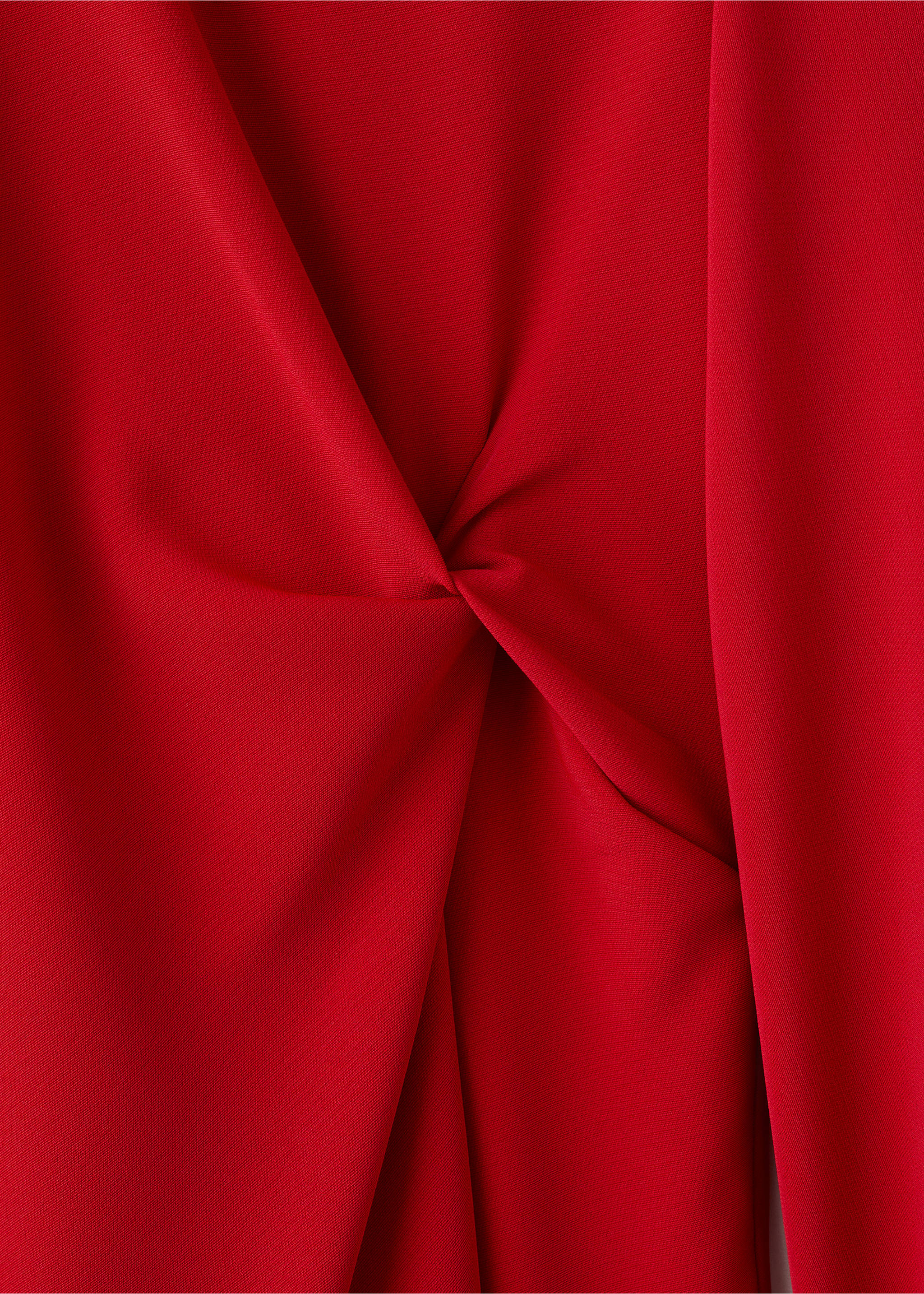 Ruched satin dress - Details of the article 8, Red. Ref: 27014080-00.