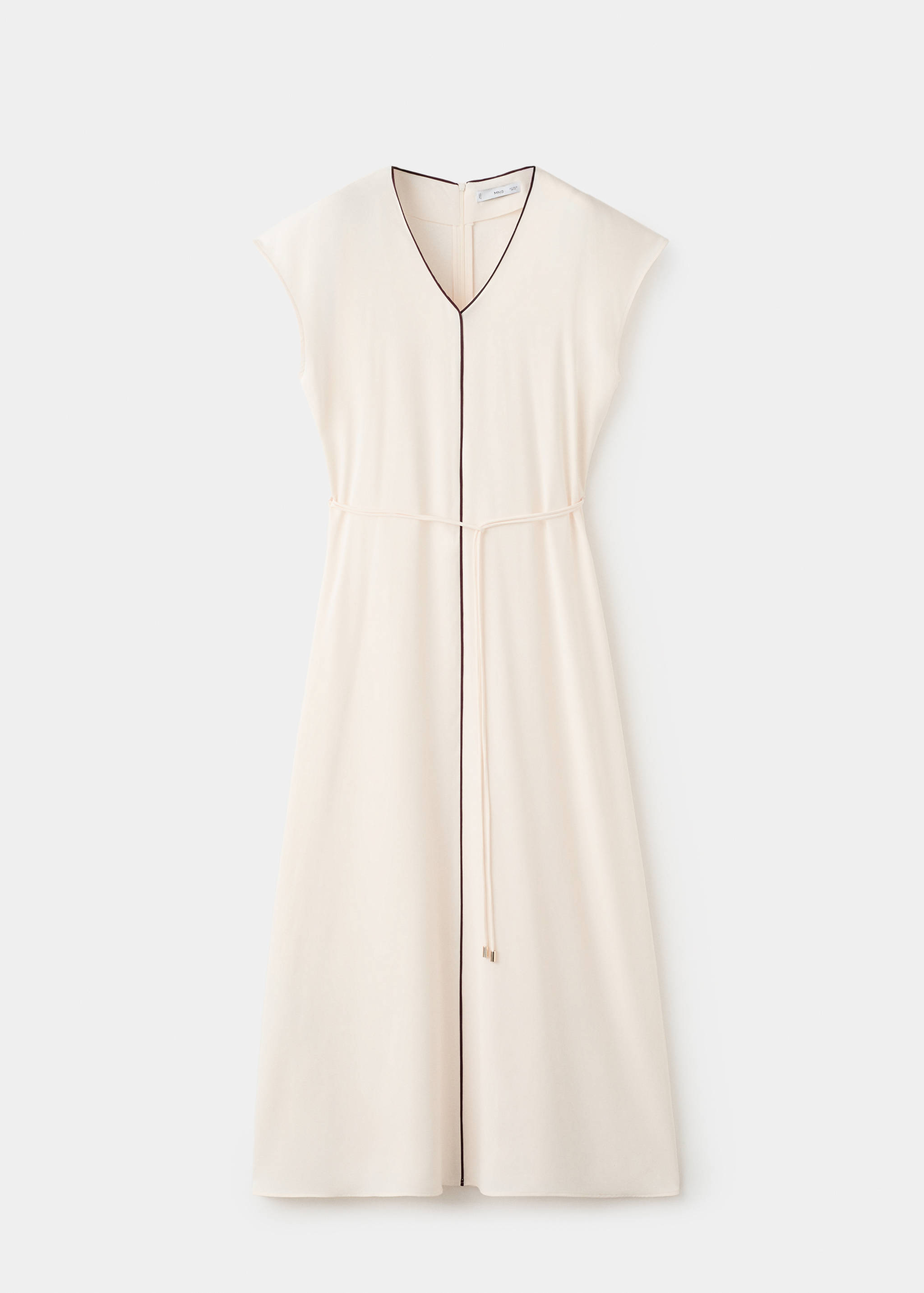 فستان بثنايا بحزام - منتج دون نموذج