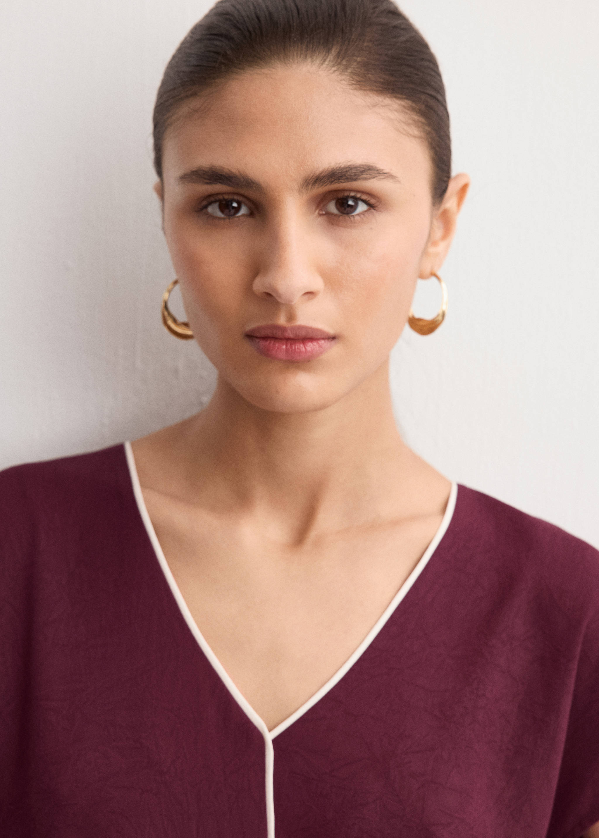 فستان بثنايا بحزام - تفاصيل المنتج 1