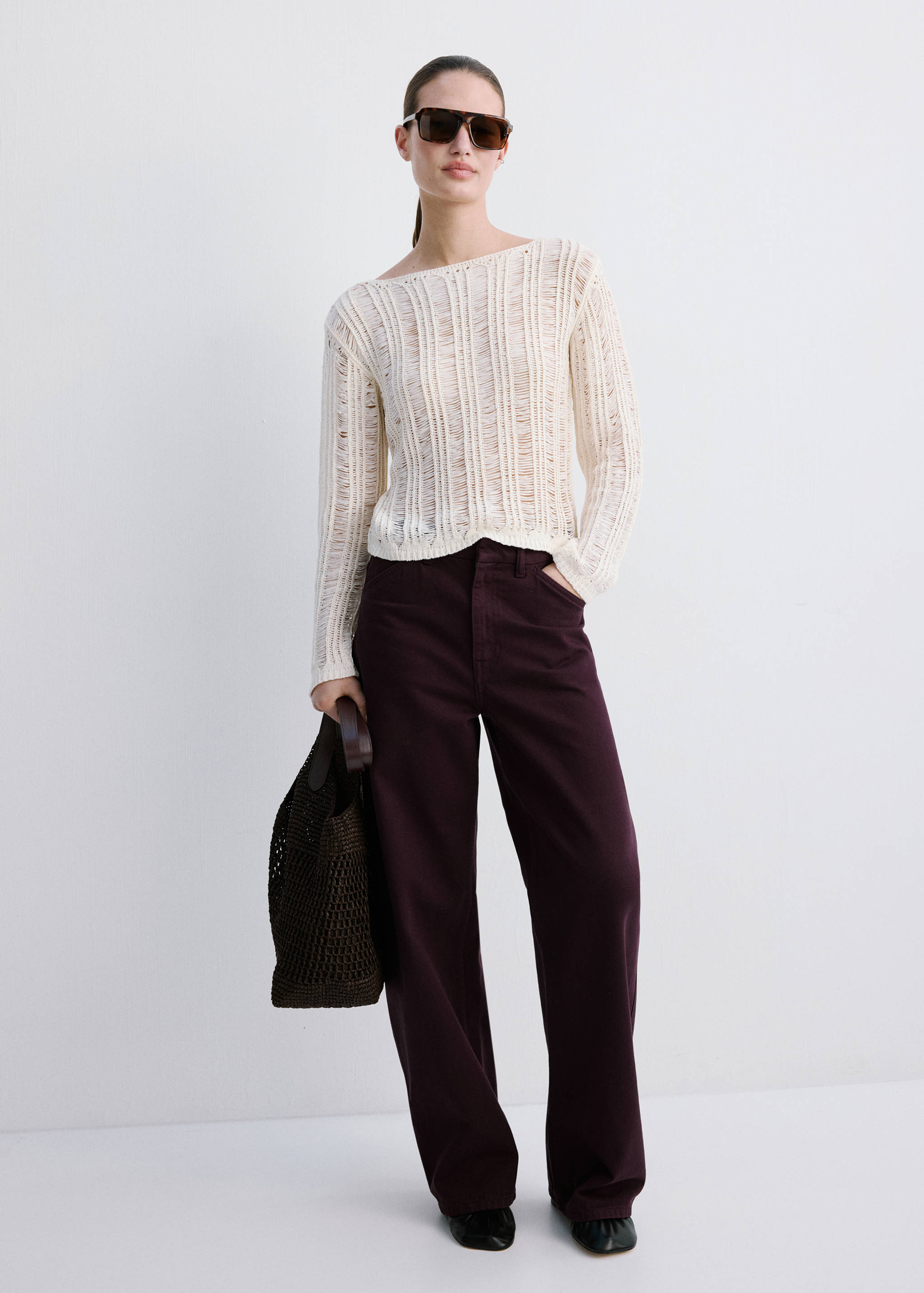 Mid-rise balloon jeans - General plane