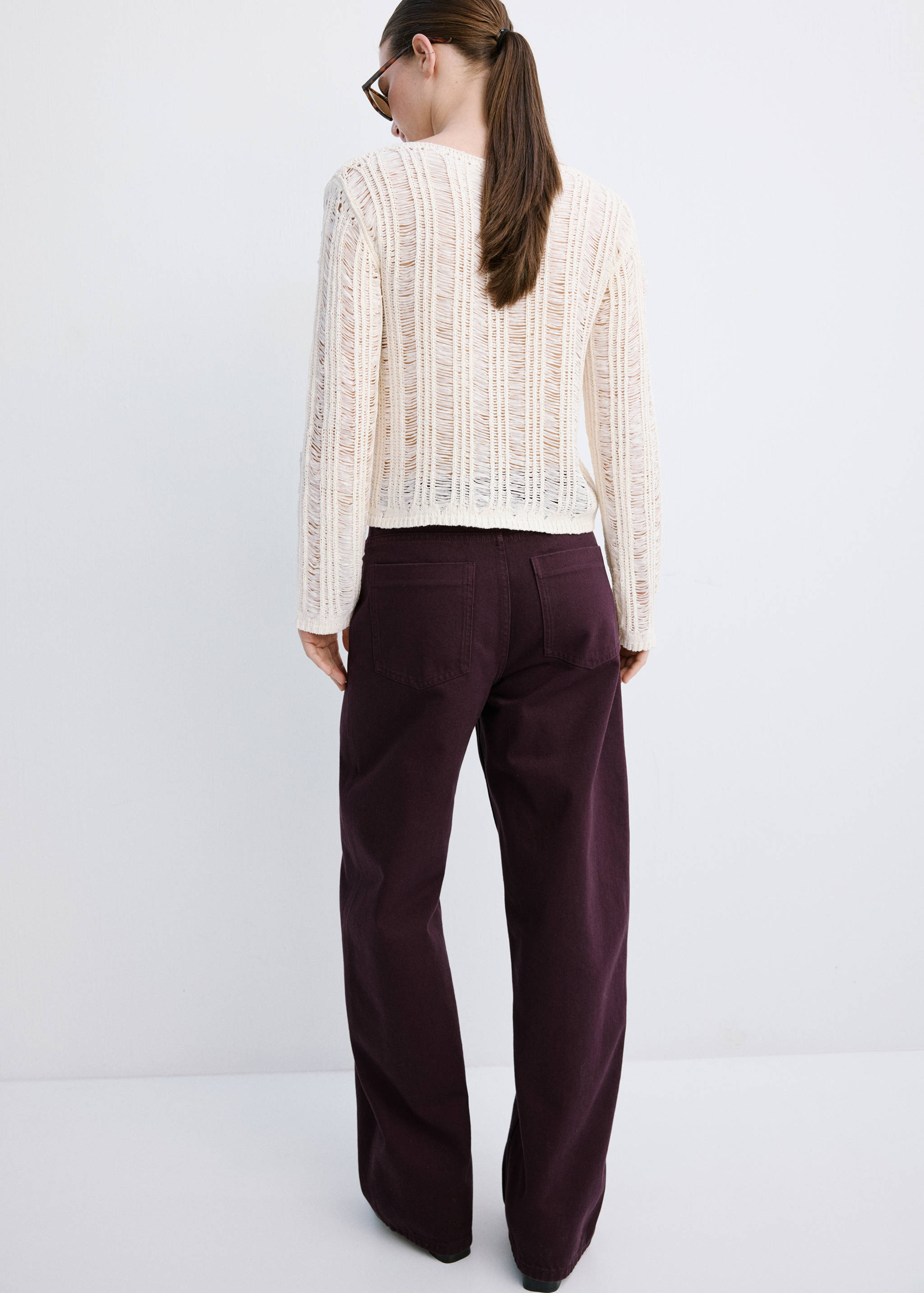 Mid-rise balloon jeans - Reverse of the article