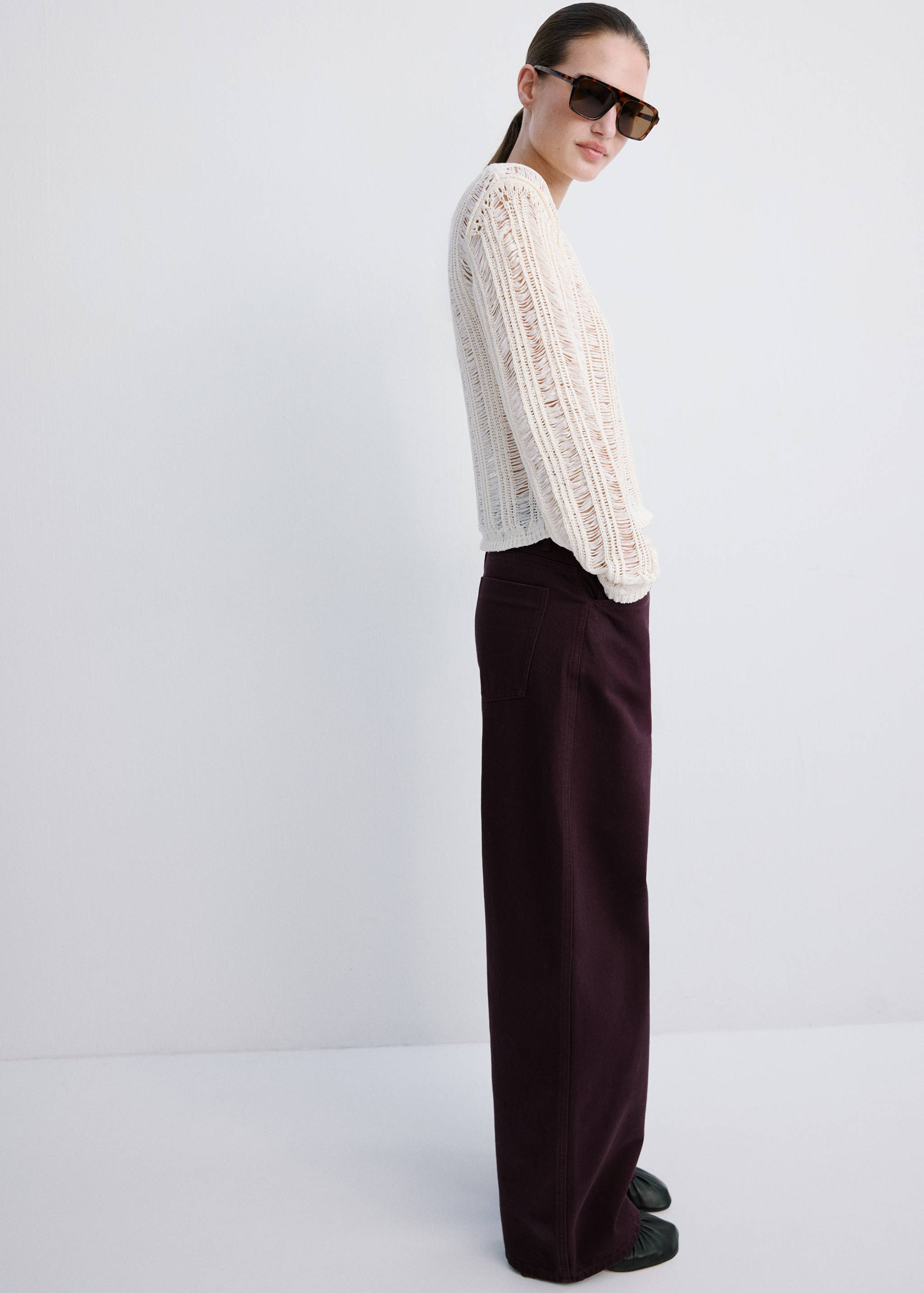 Mid-rise balloon jeans - Details of the article 2