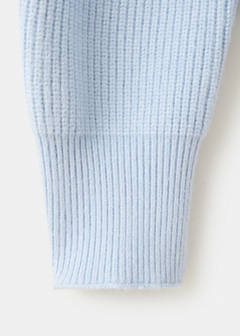 V-neck knit sweater — Sky Blue 8