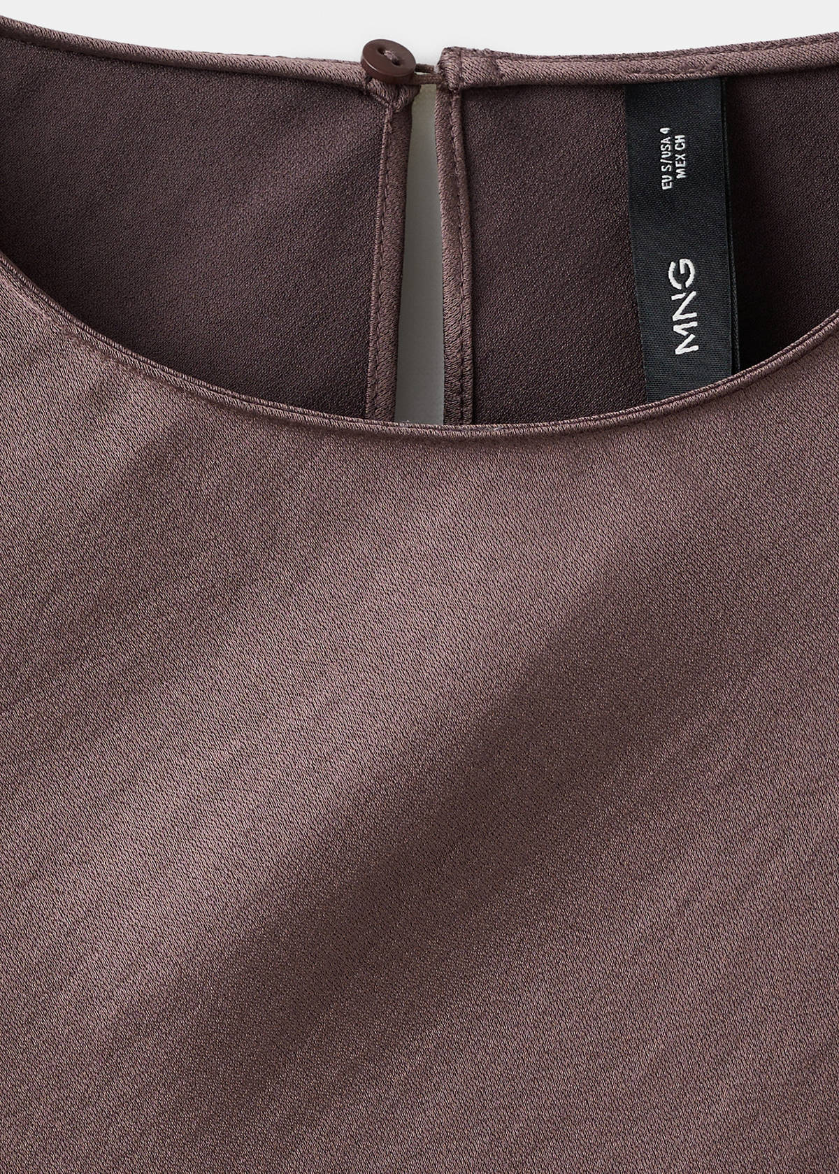 Long satin textured dress — Light/Pastel Purple
