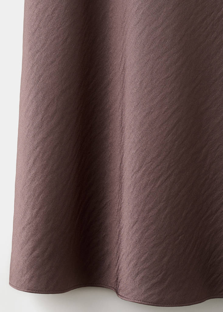 Long satin textured dress — Light/Pastel Purple