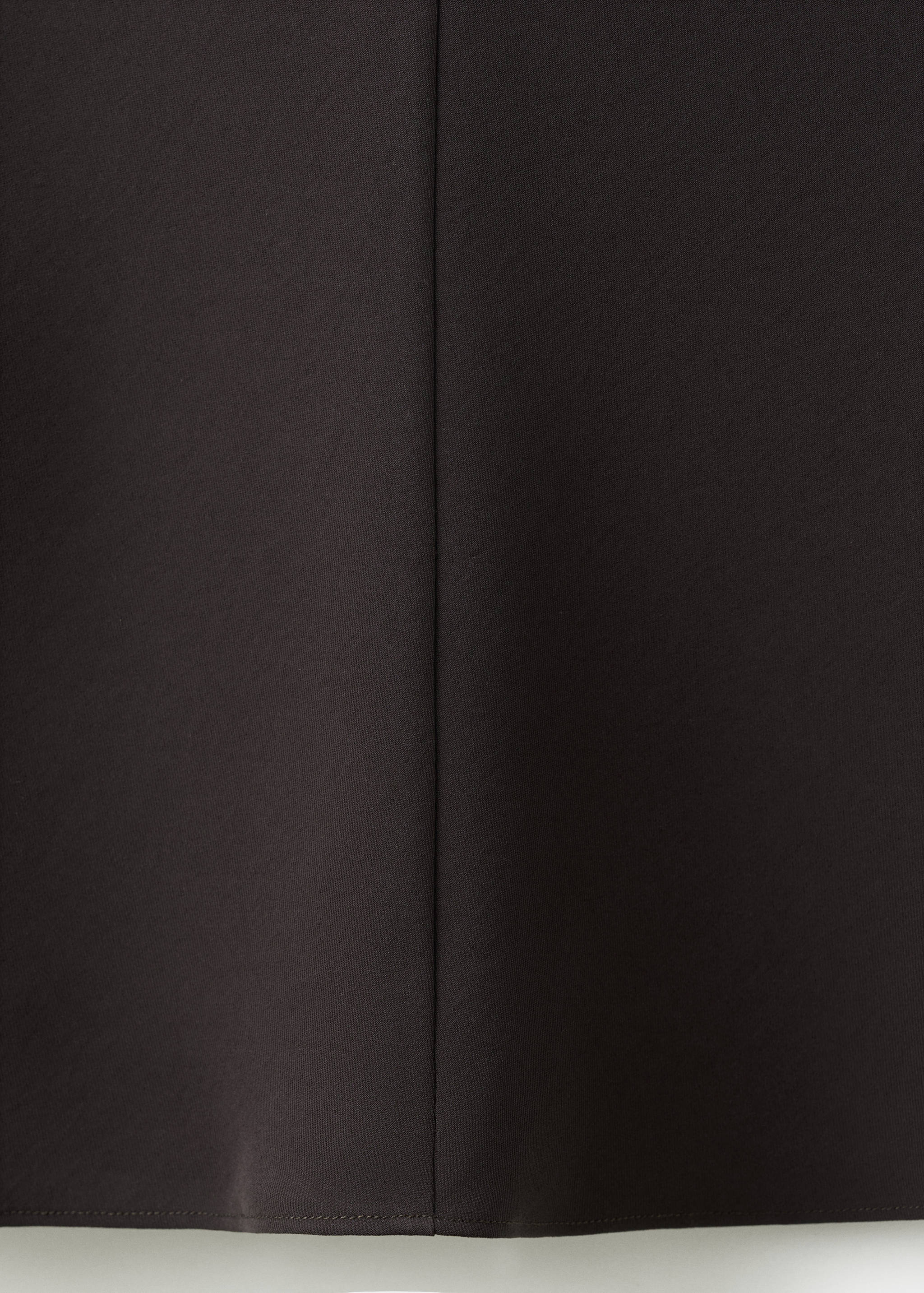 Long-sleeved dress with draped neck - Details of the article 0
