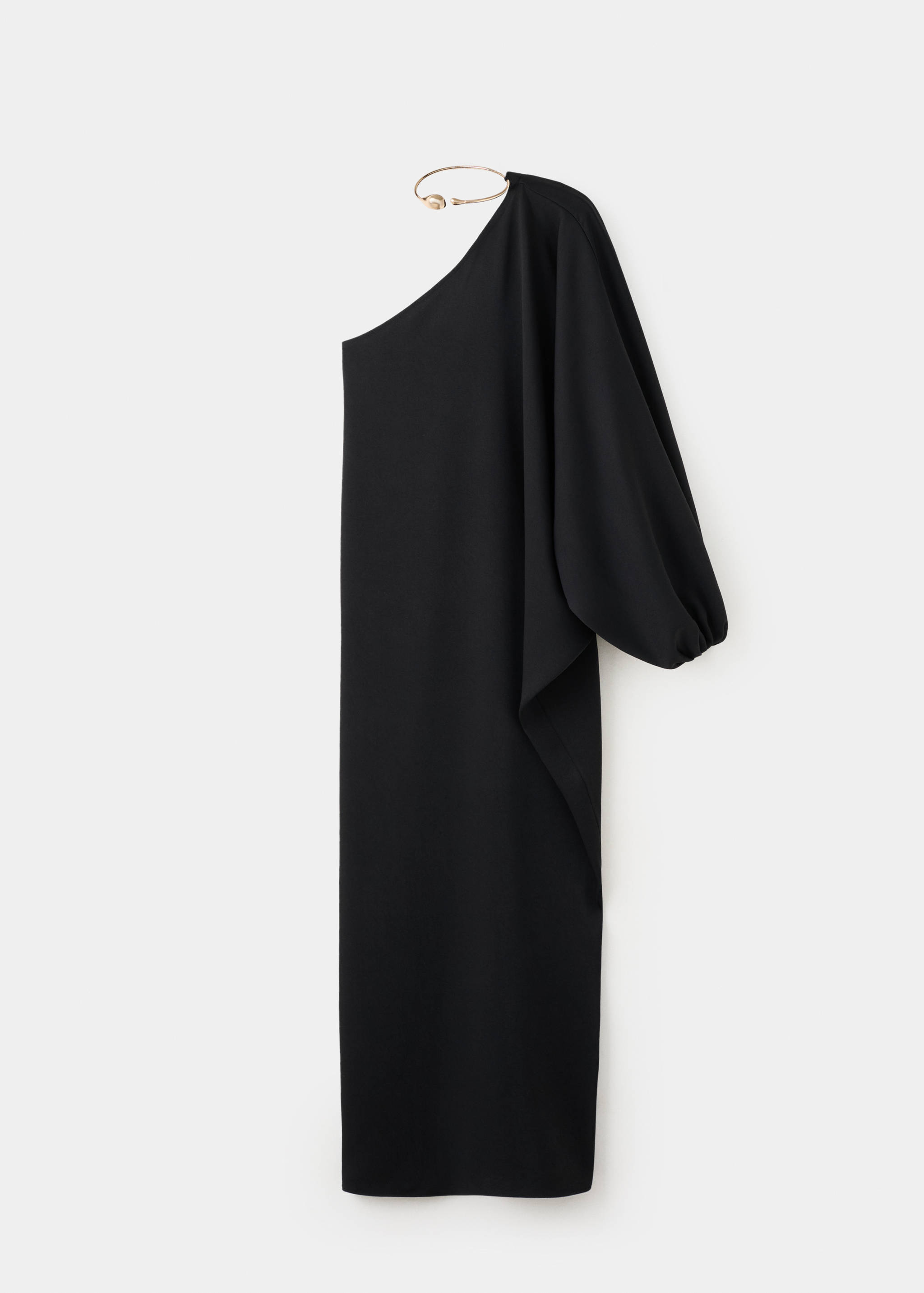 Collared dress with puff sleeves - Article without model