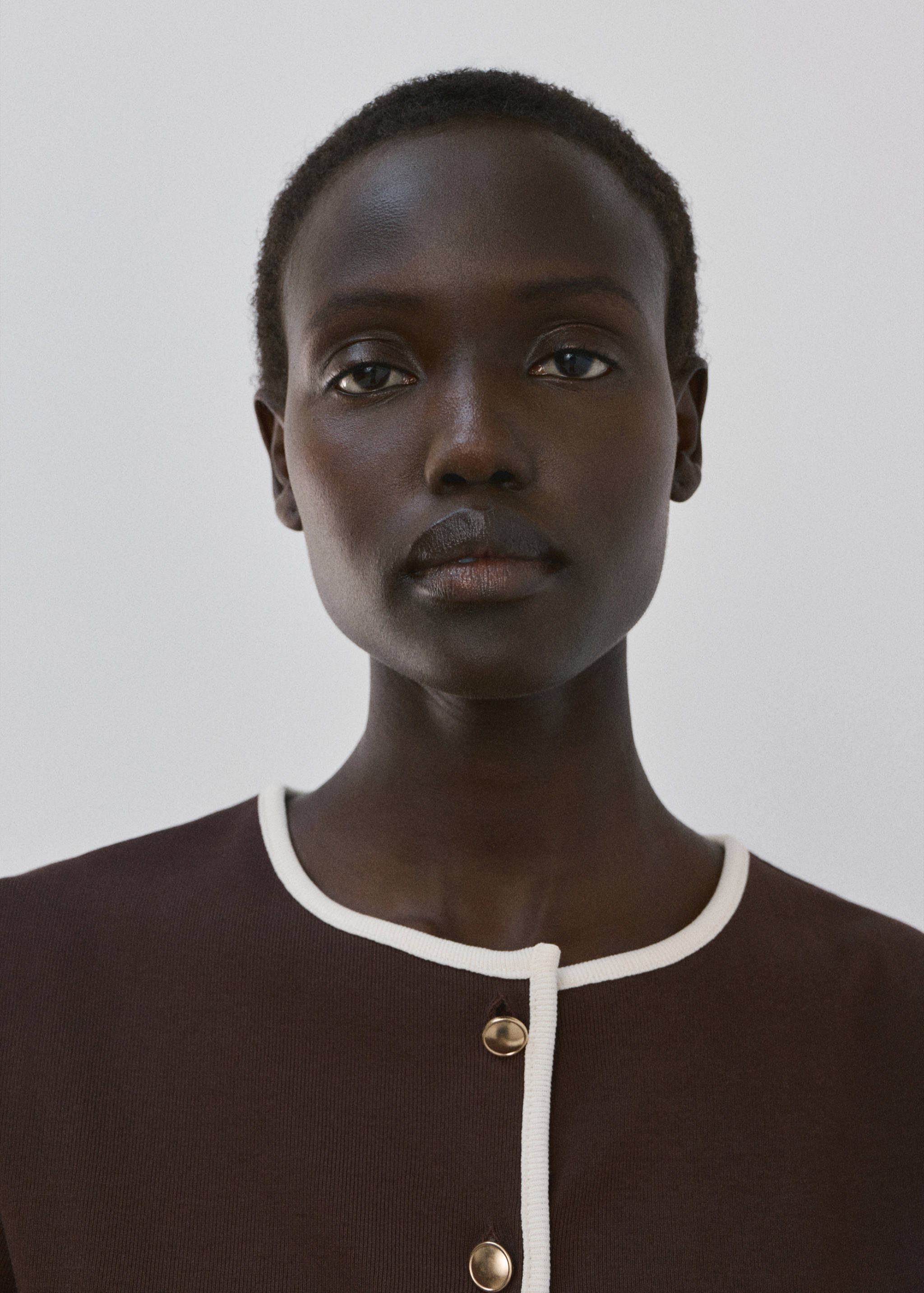 Buttoned cotton T-shirt - Details of the article 1