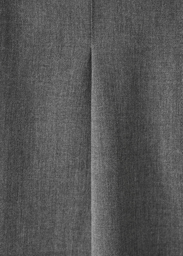 Straight-fit pleated trousers — Grey