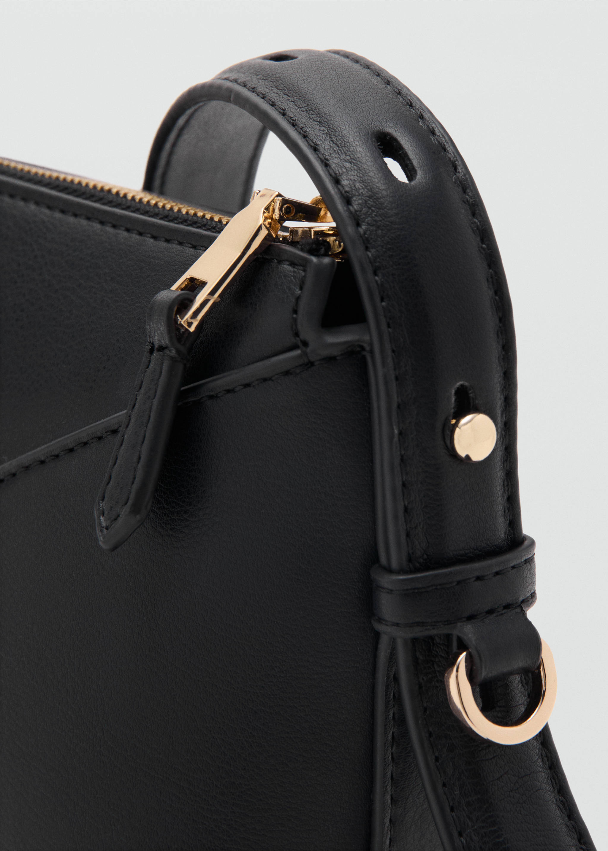 Rectangular crossbody bag - Details of the article 1, Black. Ref: 27014097-00.