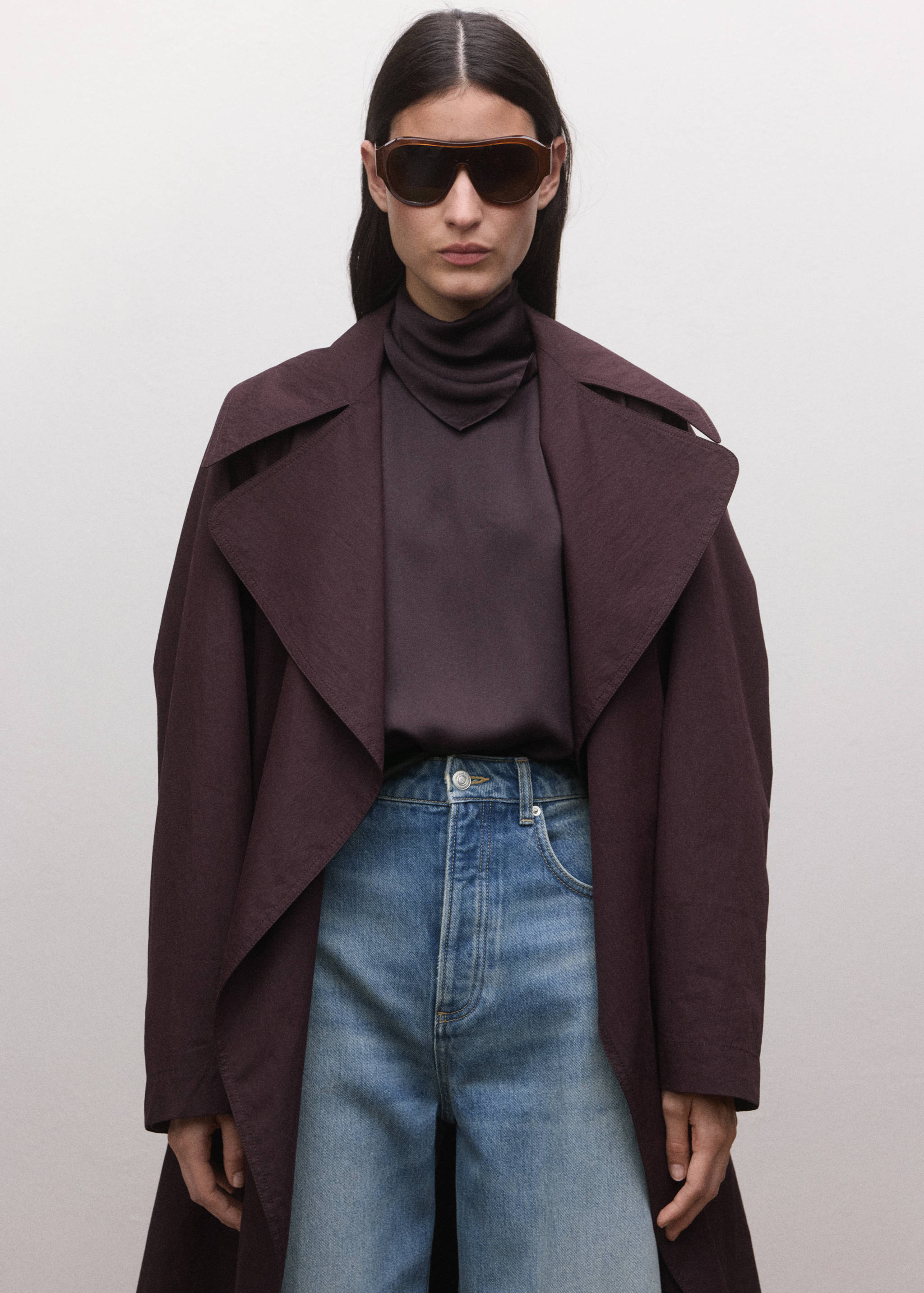 بنطلون جينز بالون عالي الخصر - تفاصيل المنتج 1