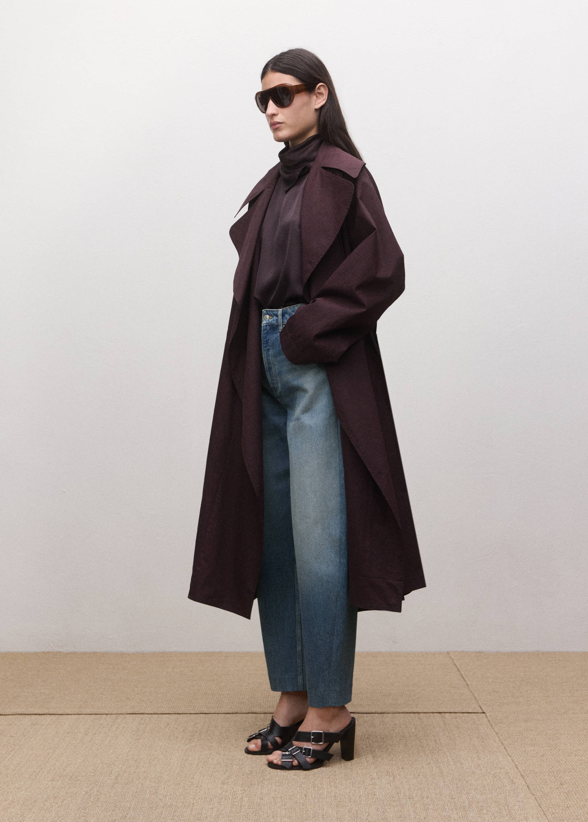 بنطلون جينز بالون عالي الخصر - تفاصيل المنتج 2