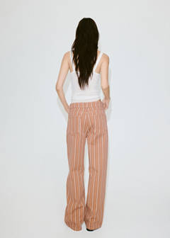 Straight striped jeans — Medium Brown 3