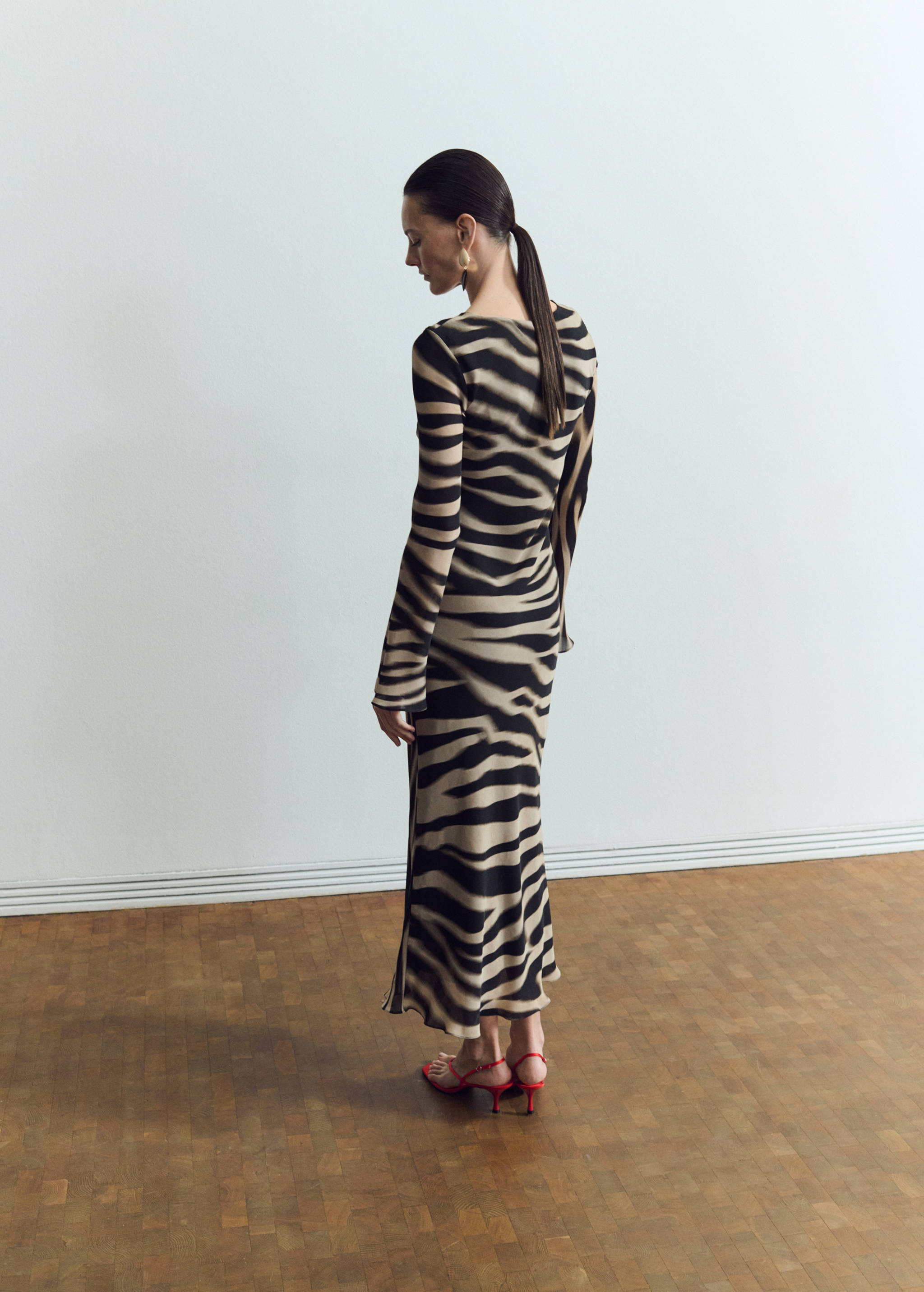 A-line animal-print dress - Reverse of the article