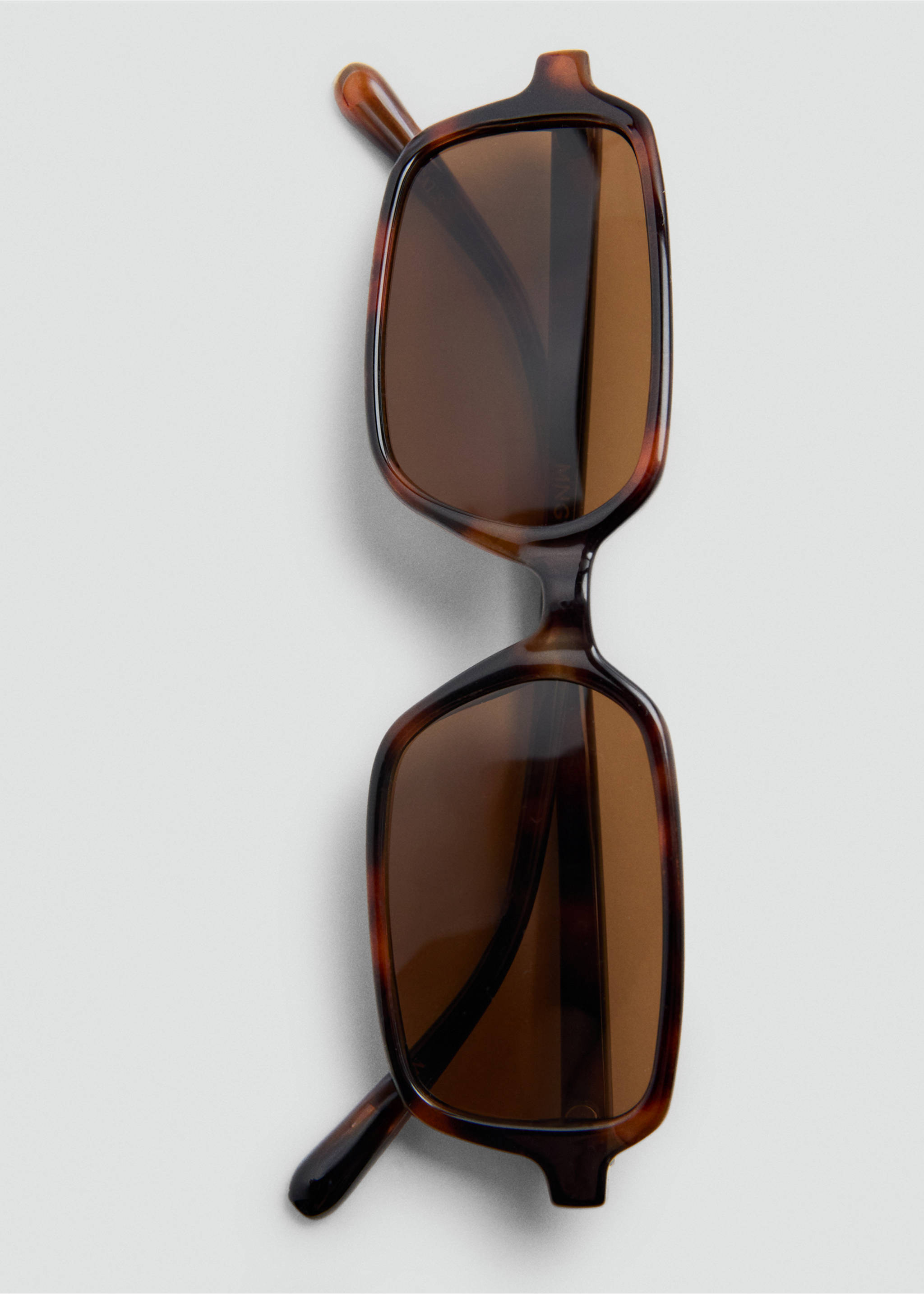 Semi-transparent frame sunglasses - Details of the article 2, Chocolate. Ref: 27014410-00.