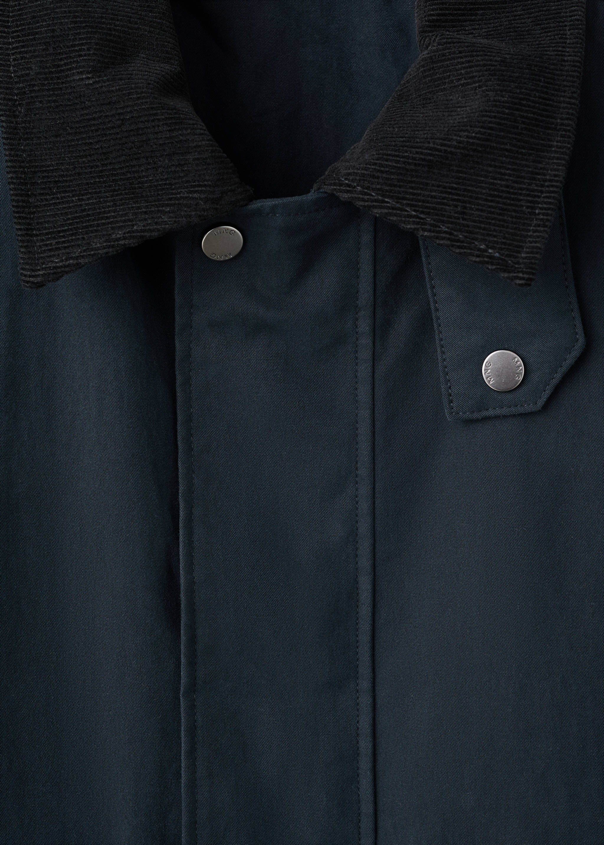 Water-repellent jacket with corduroy collar - Details of the article 8