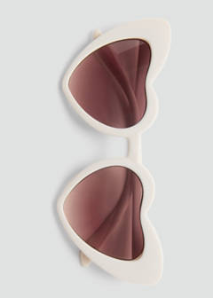 Heart-shape sunglasses — Ecru 5