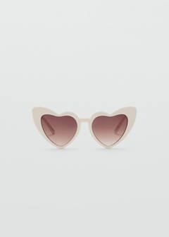 Heart-shape sunglasses — Ecru 1