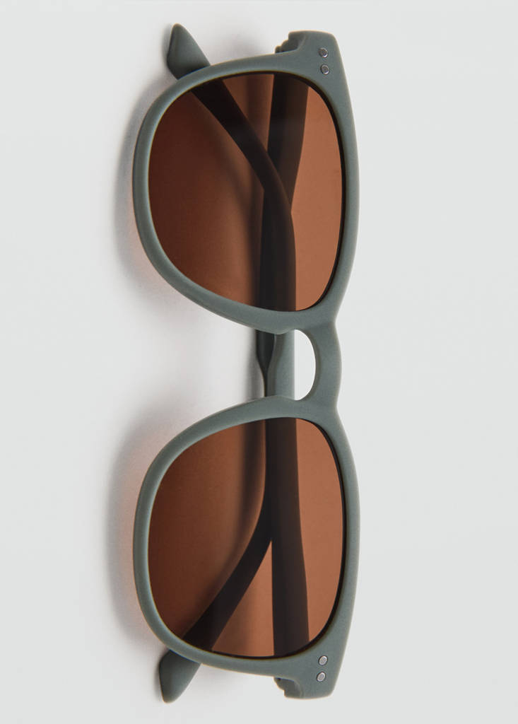 Square sunglasses — Khaki