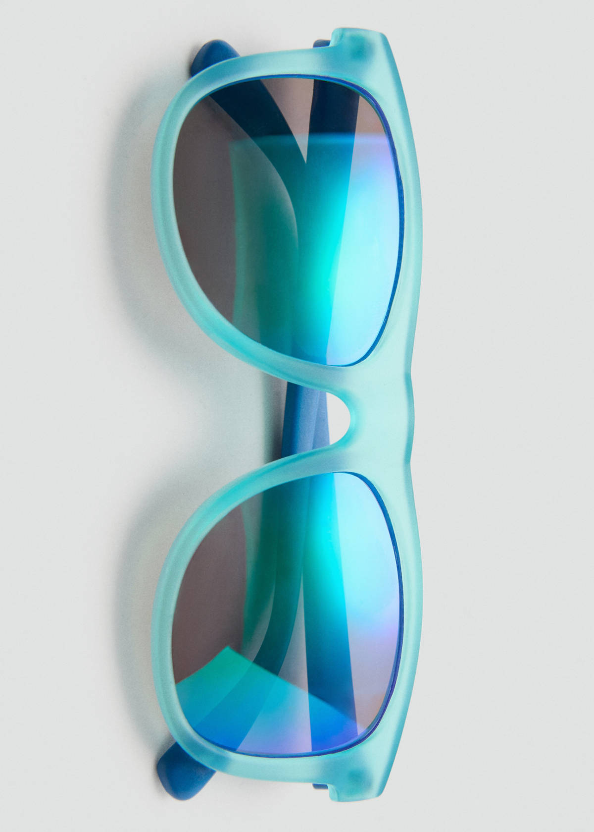 Rectangular polarised sunglasses — Turquoise