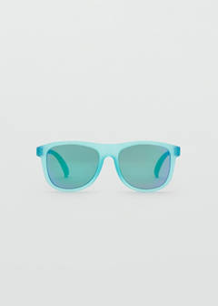Rectangular polarised sunglasses — Turquoise 1