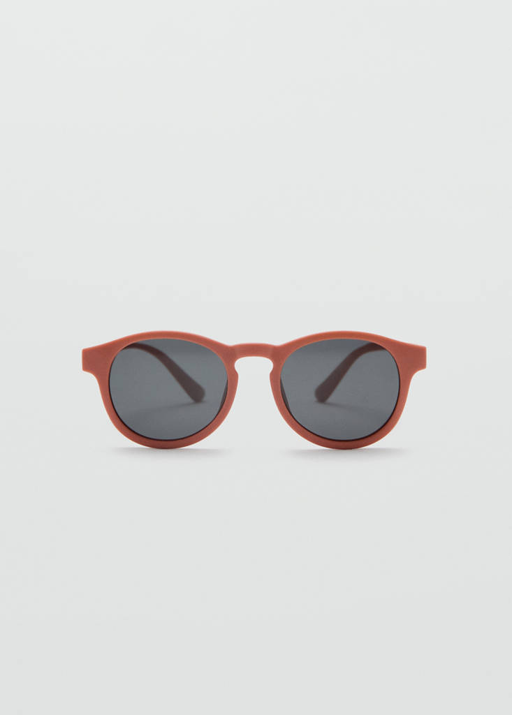 Sonnenbrille mit Kette — Karamell