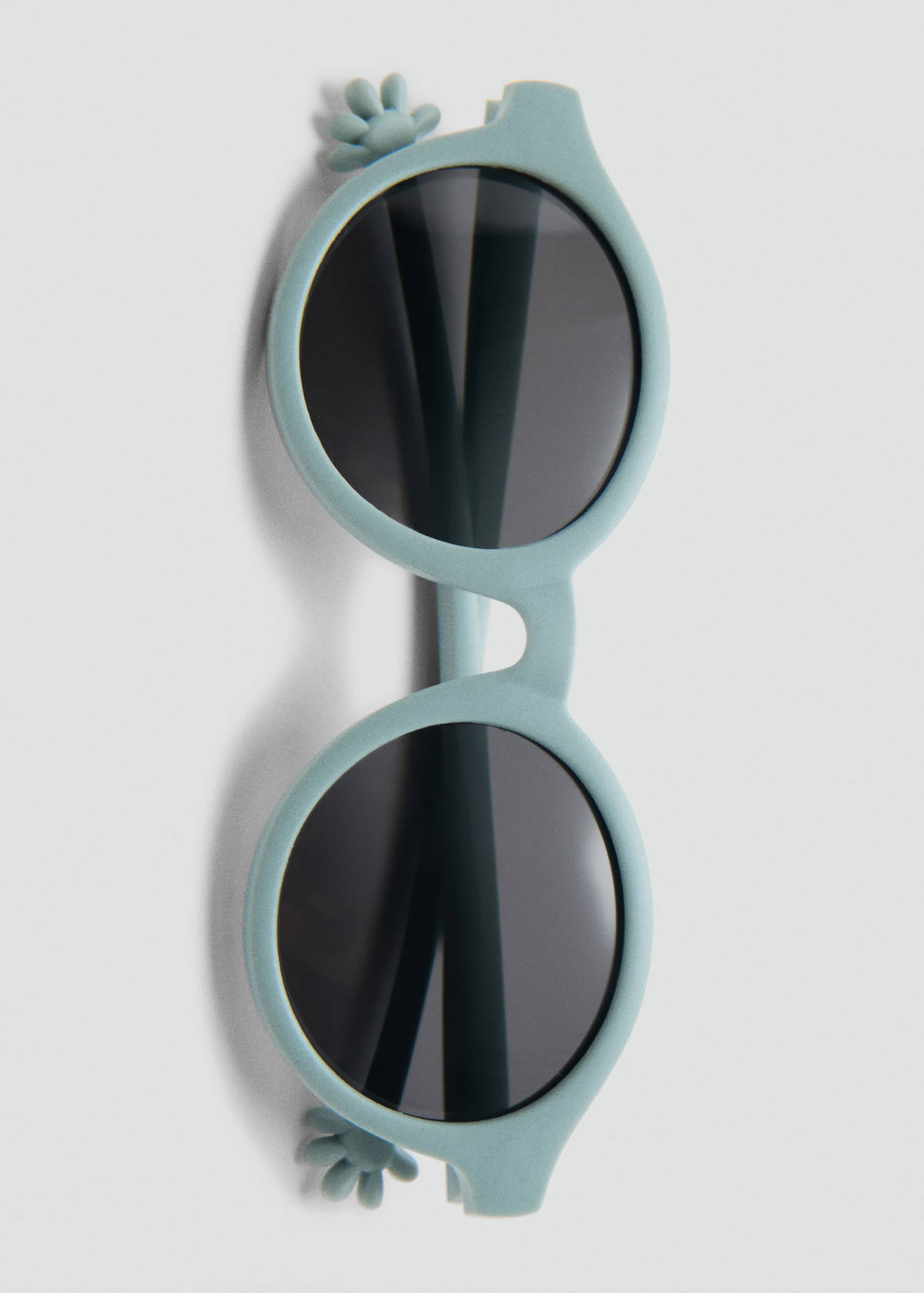 Flexible round sunglasses — Aqua Green