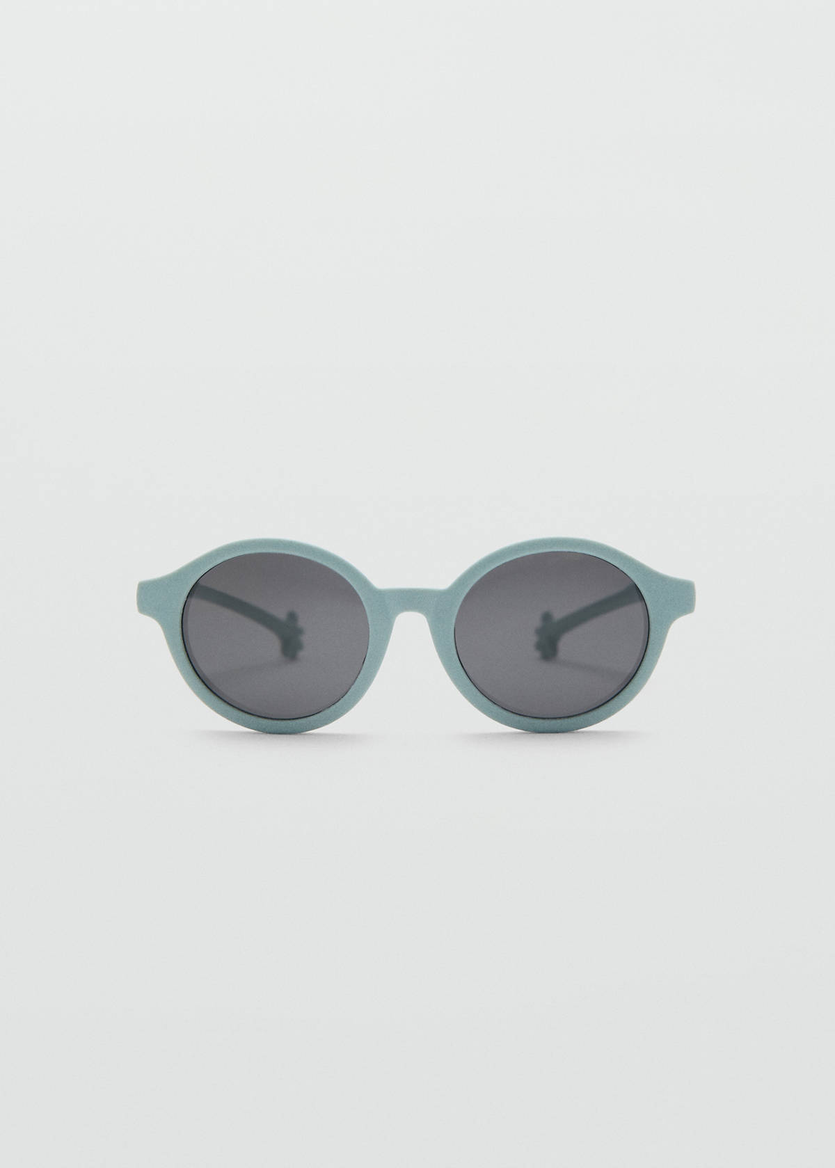 Flexible round sunglasses — Aqua Green