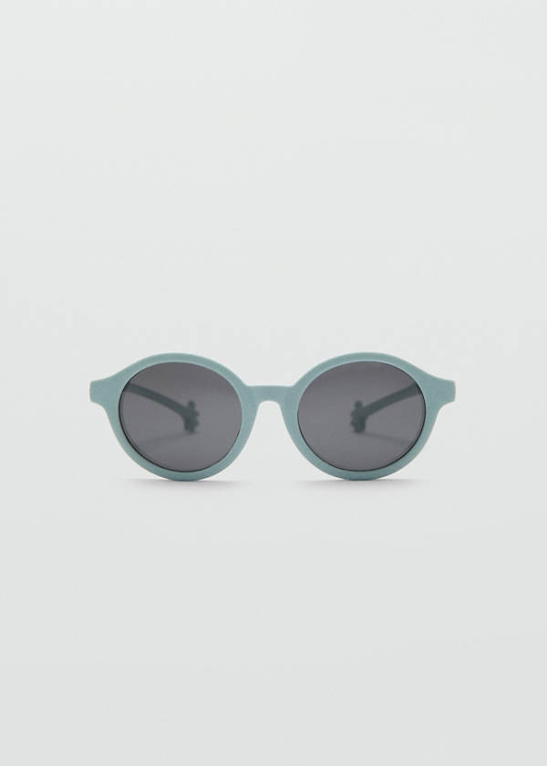 Flexible round sunglasses — Aqua Green