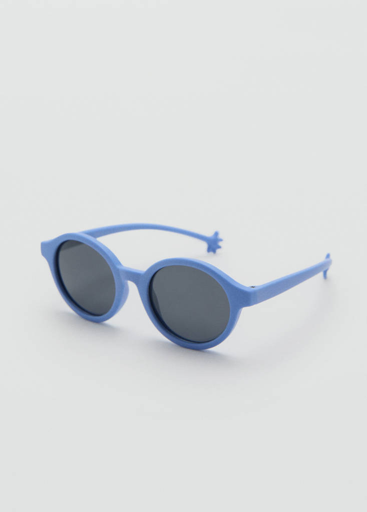 Flexible round sunglasses — Blue