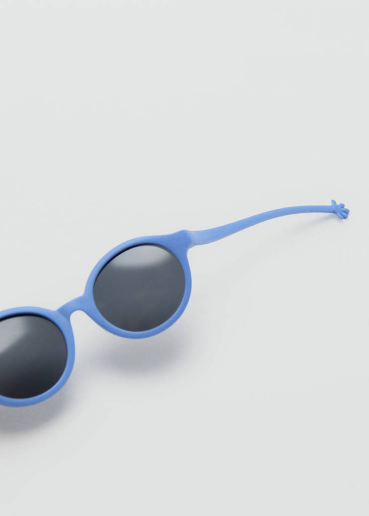 Flexible round sunglasses — Blue