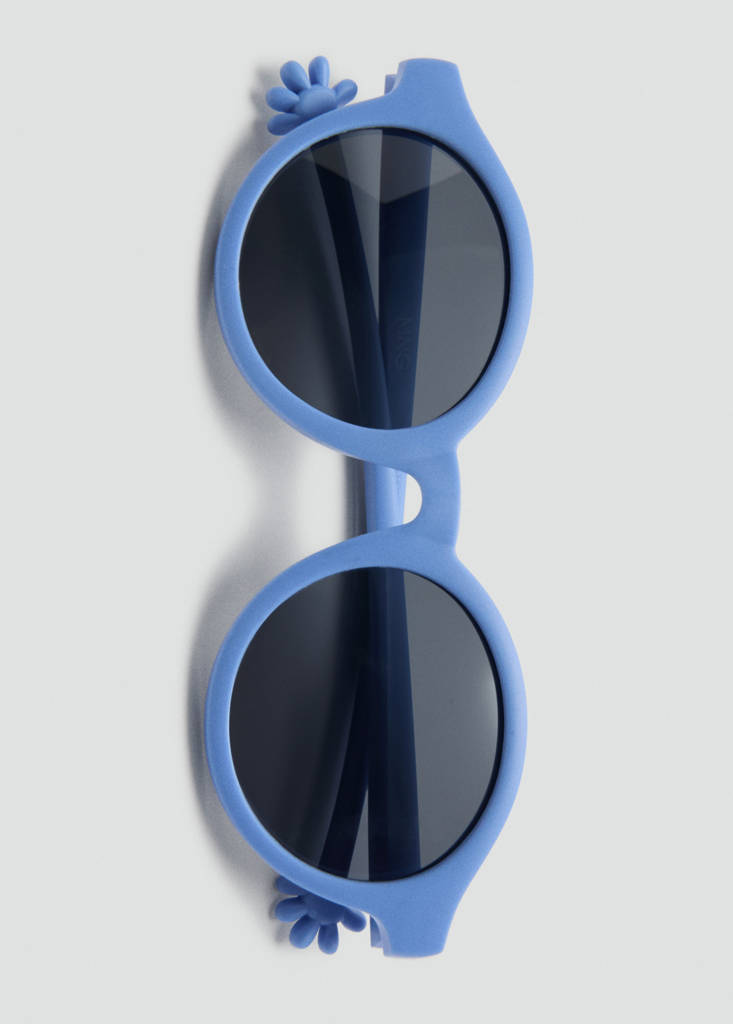 Flexible round sunglasses — Blue