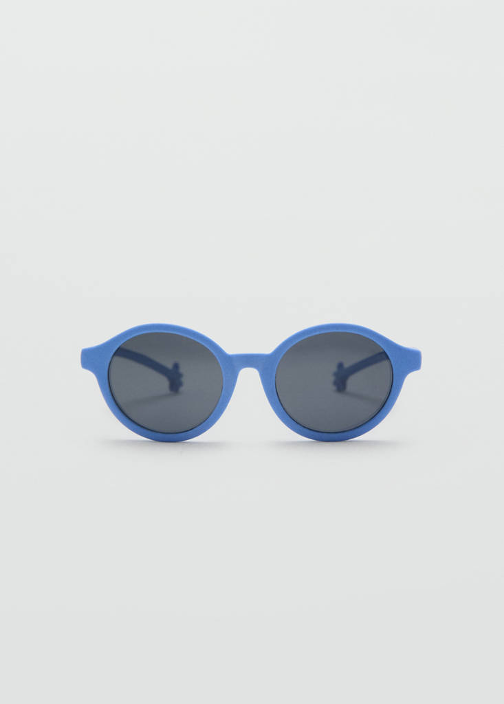 Flexible round sunglasses — Blue