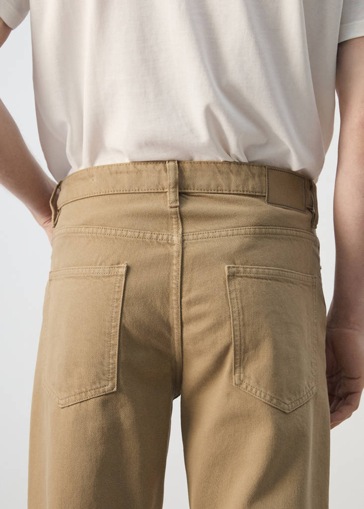 Sammy cropped carrot-fit jeans — Beige