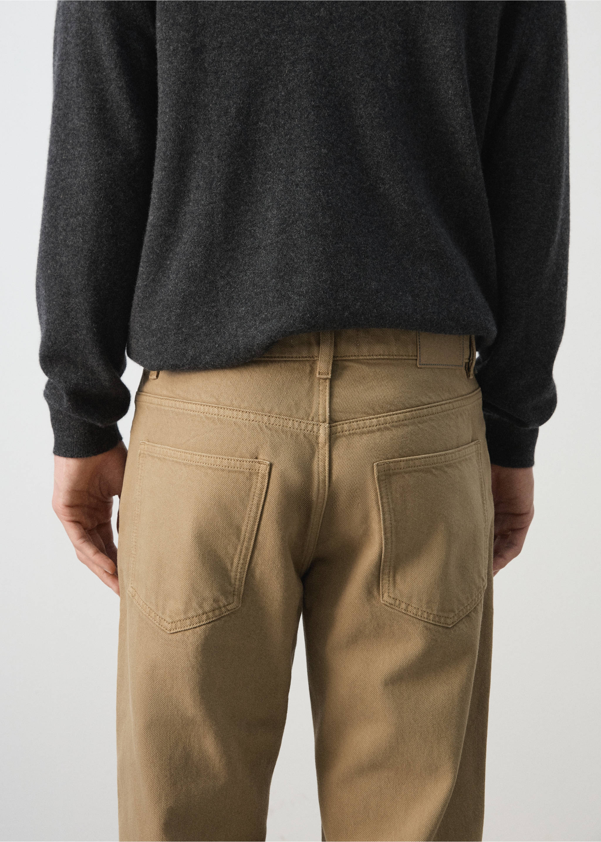 Укороченные джинсы Sammy кроя carrot - Деталь изделия 6, Бежевый. Ref: 27014429-00.