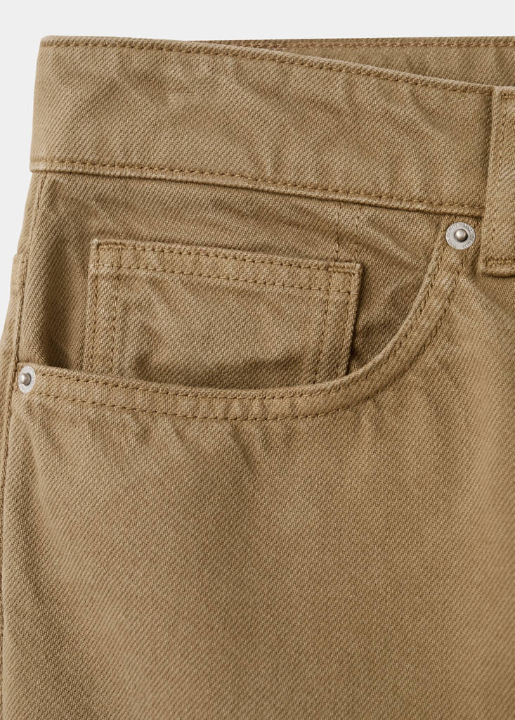 Sammy cropped carrot-fit jeans — Beige