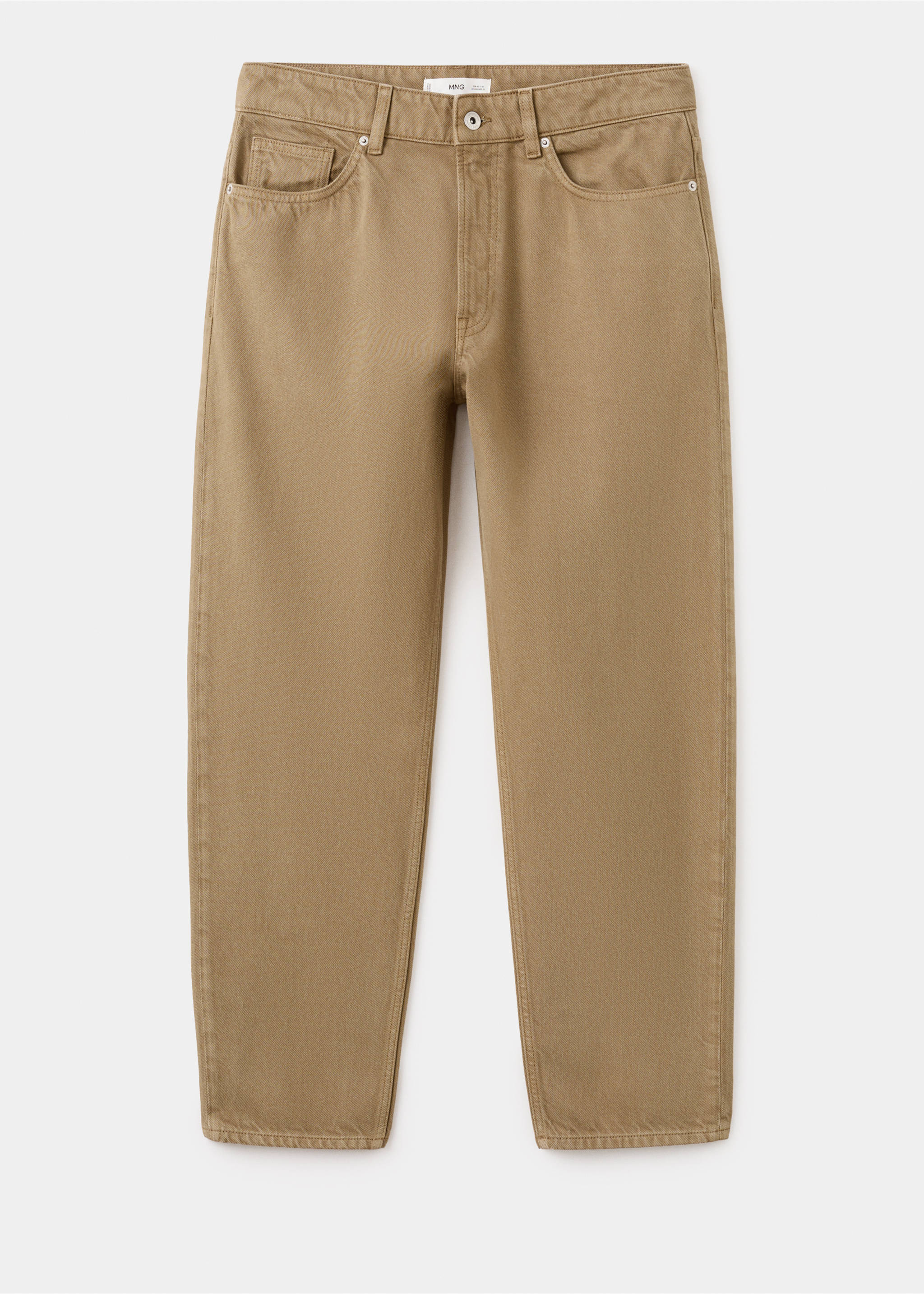 Jeans Sammy  cropped carrot fit - Artículo sin modelo, Beige. Ref: 27014429-00.