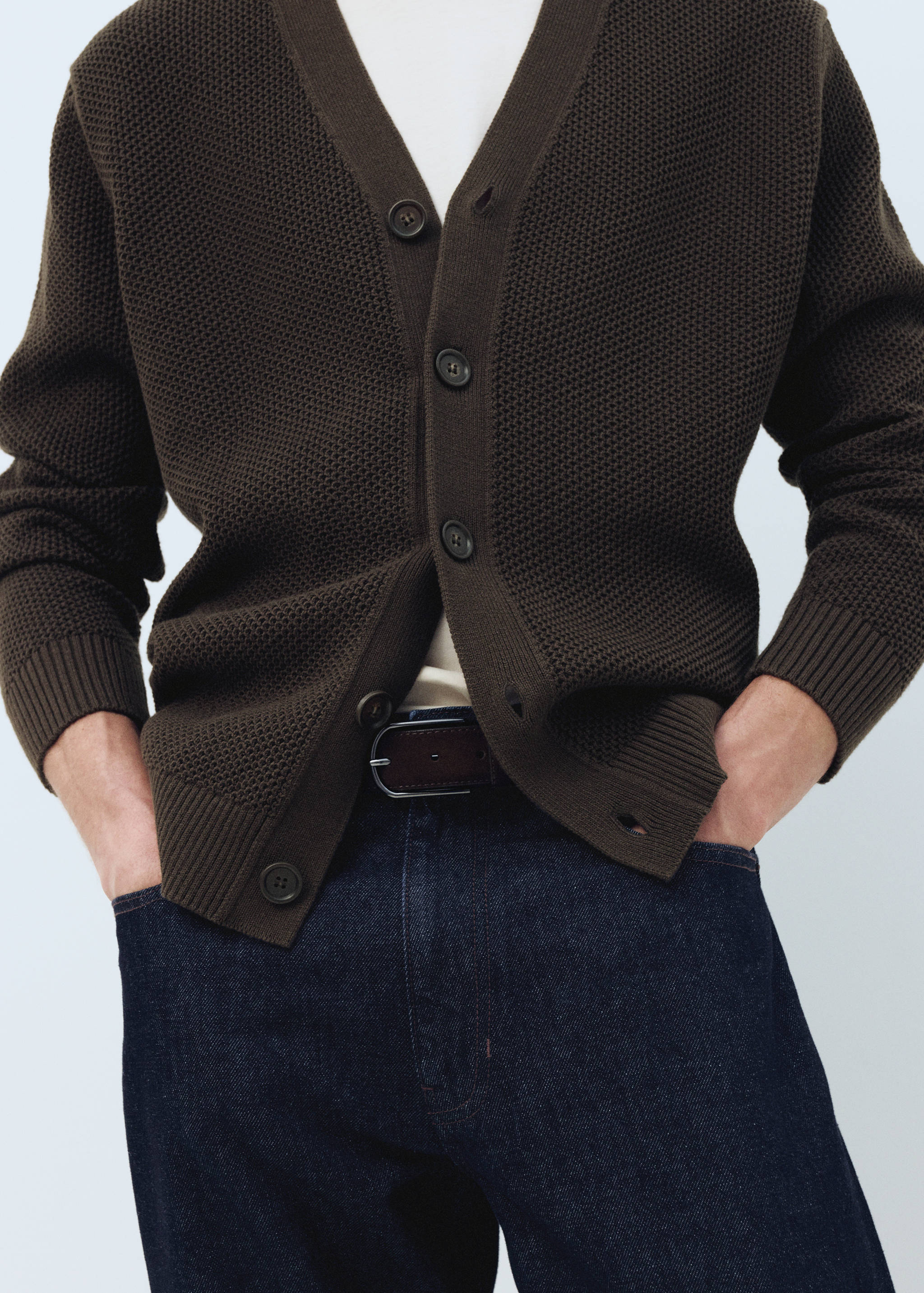 Cárdigan punto medio microestructura - Detalle del artículo 3