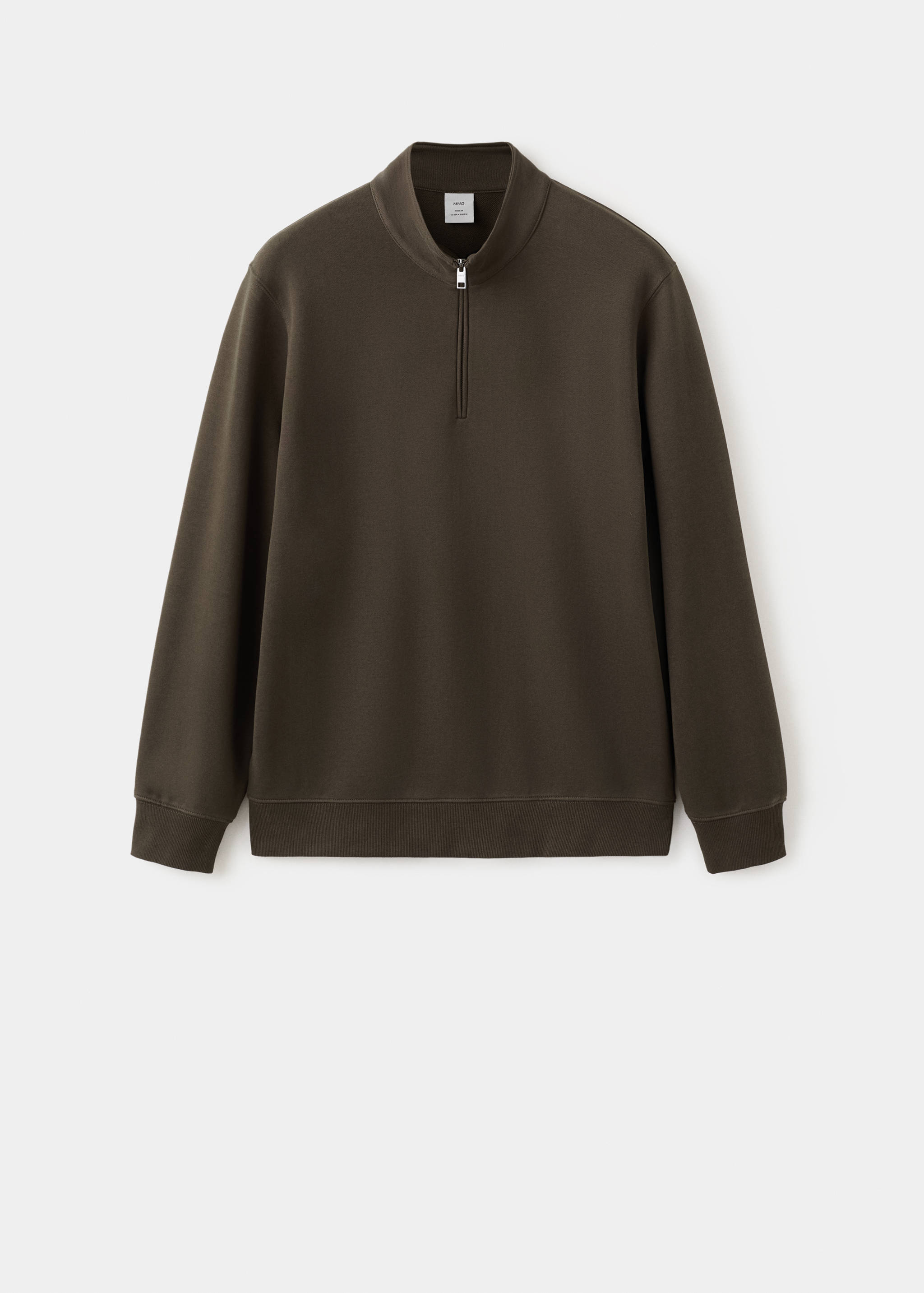 Sudadera cuello cremallera 100% algodón ligero - Artículo sin modelo