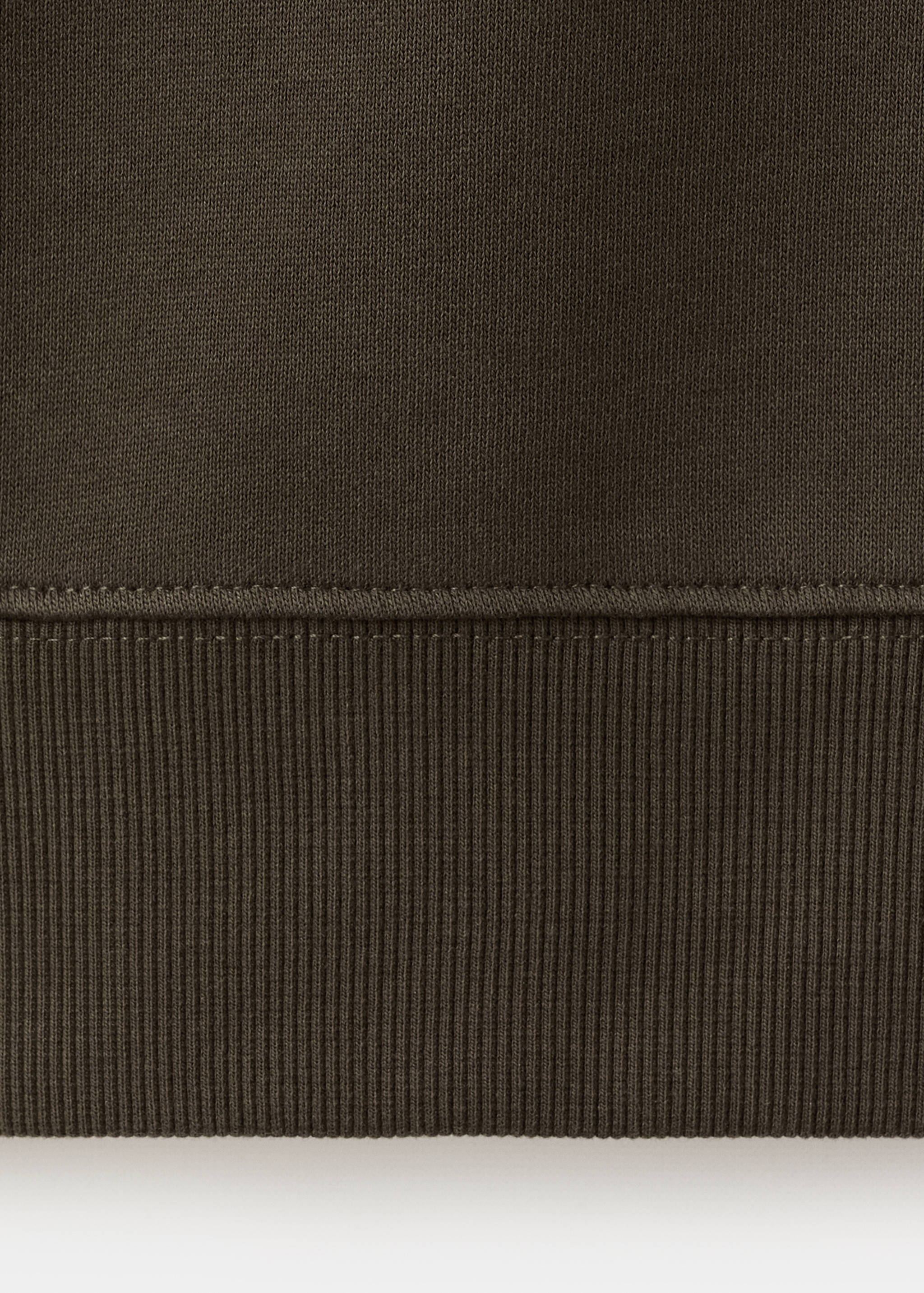 Sudadera cuello cremallera 100% algodón ligero - Detalle del artículo 0