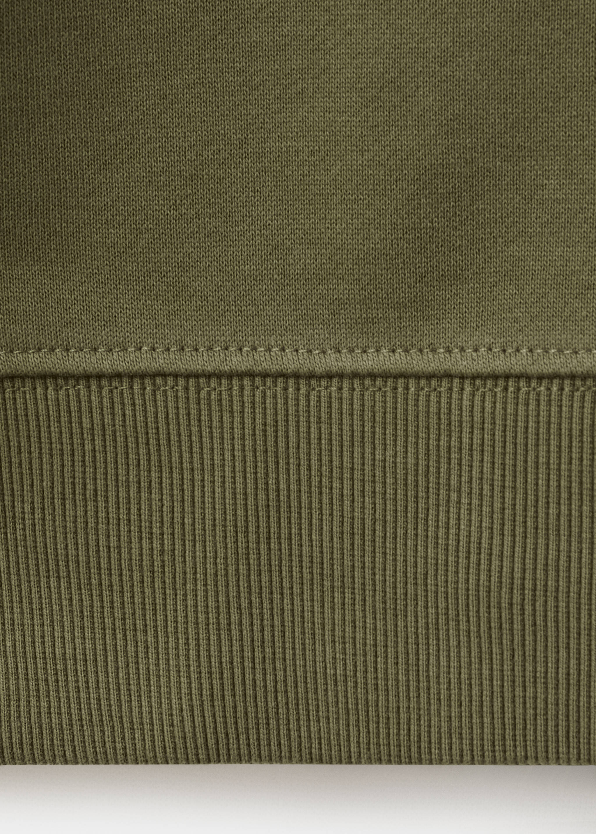 Sudadera cuello cremallera 100% algodón ligero - Detalle del artículo 0