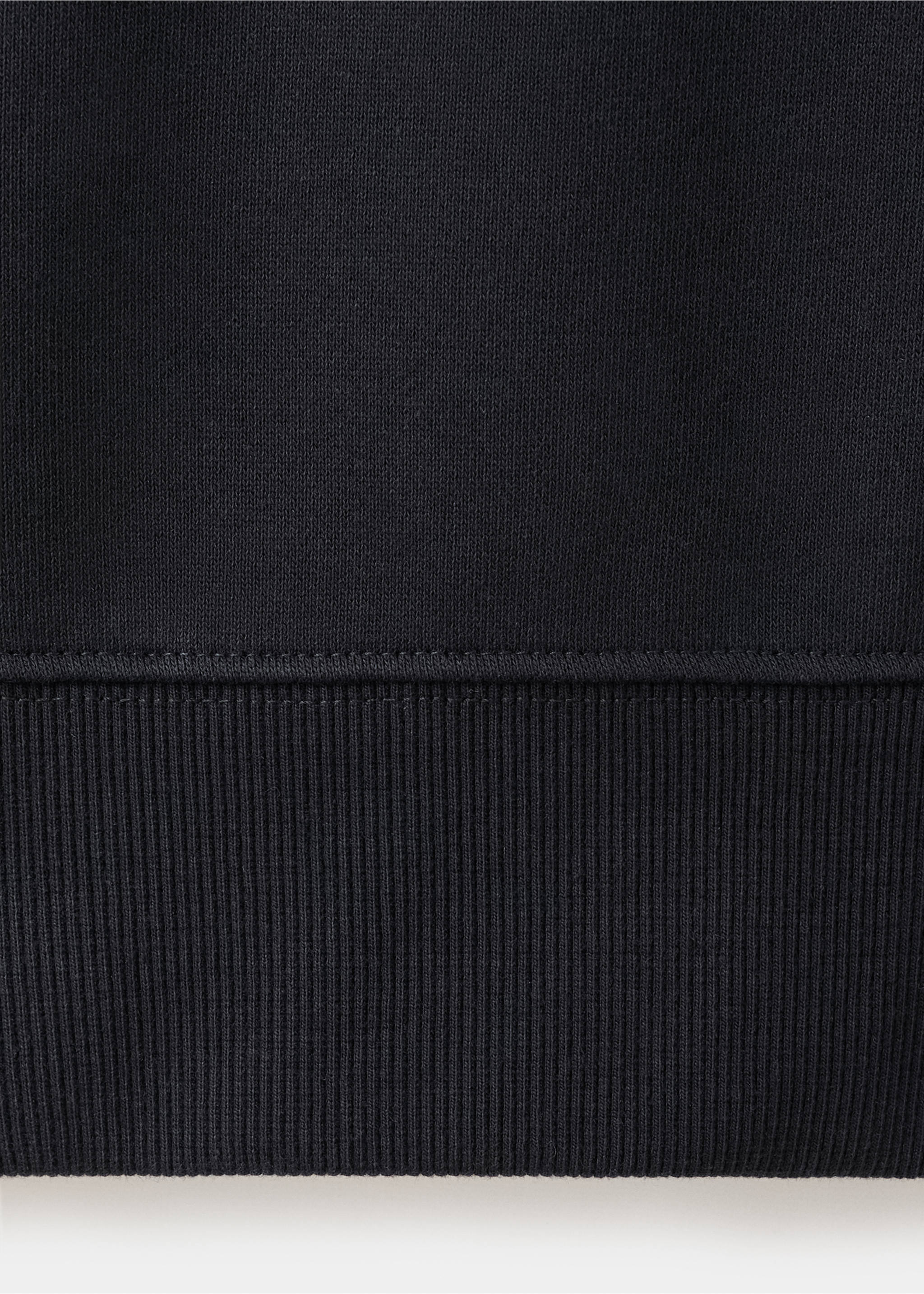 Sudadera cuello cremallera 100% algodón ligero - Detalle del artículo 0, Azul marino. Ref: 27014433-00.