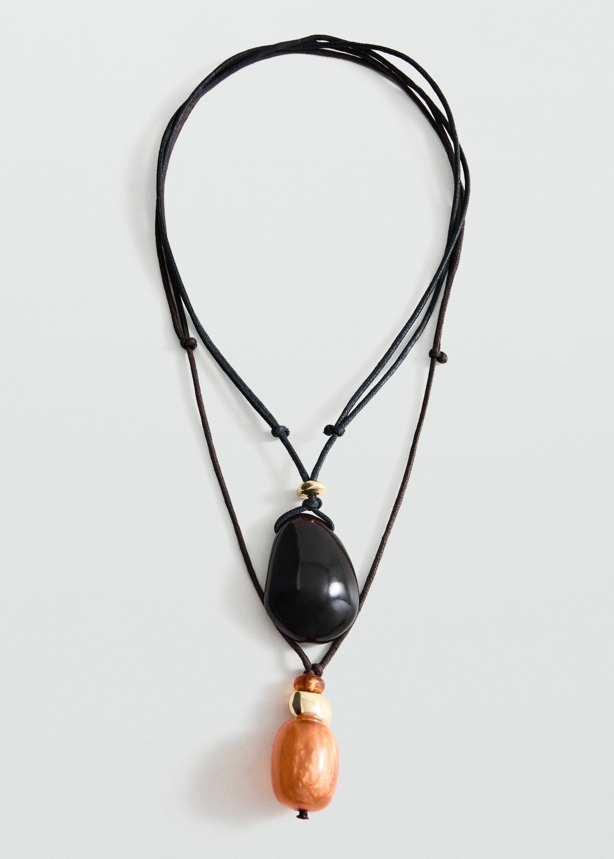 Combined double-pendant necklace - Article without model