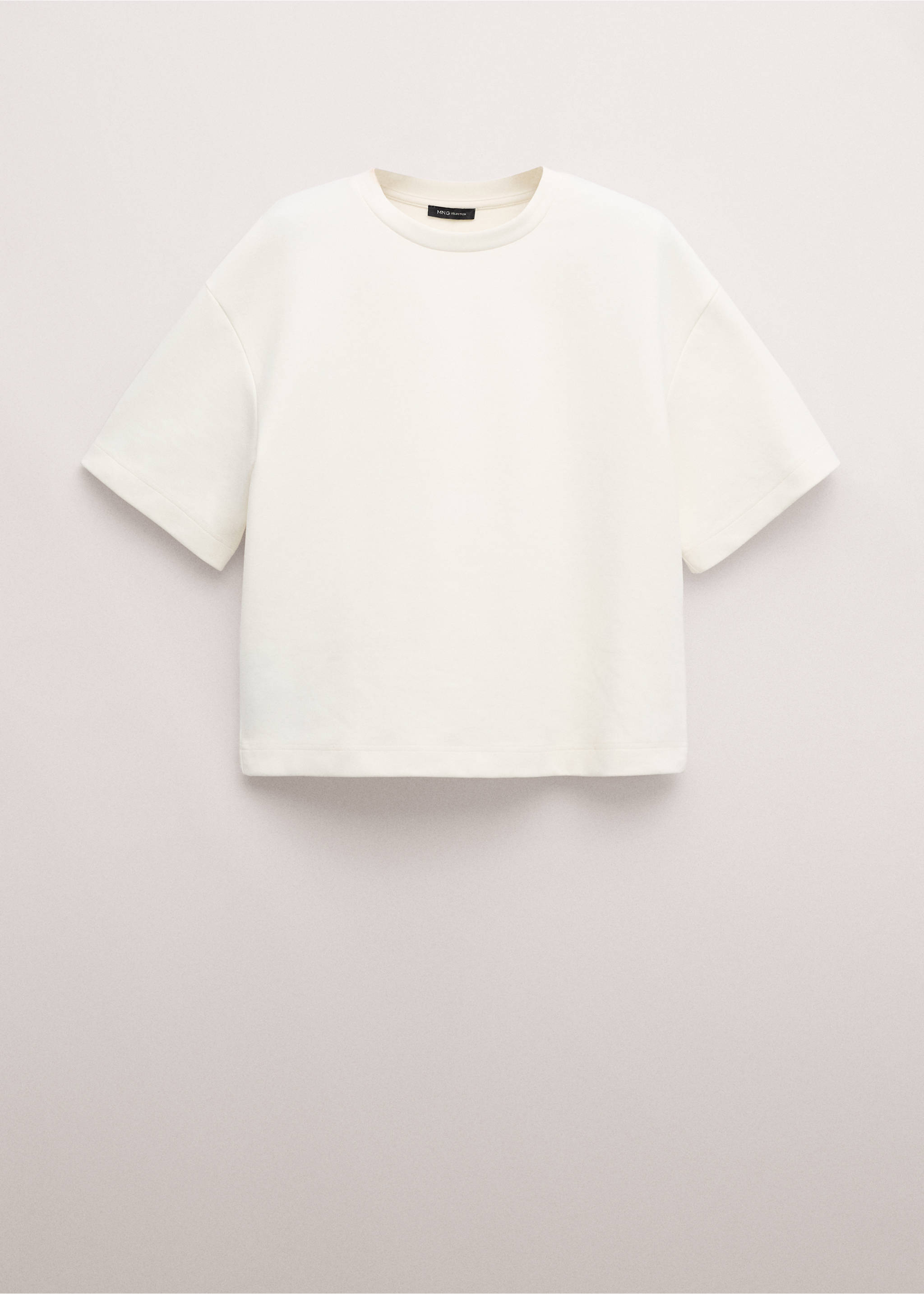 Camiseta algodón oversize - Artículo sin modelo, Blanco roto. Ref: 27014442-00.