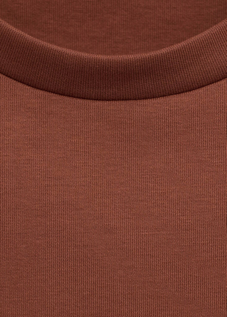Oversized cotton t-shirt — Russet